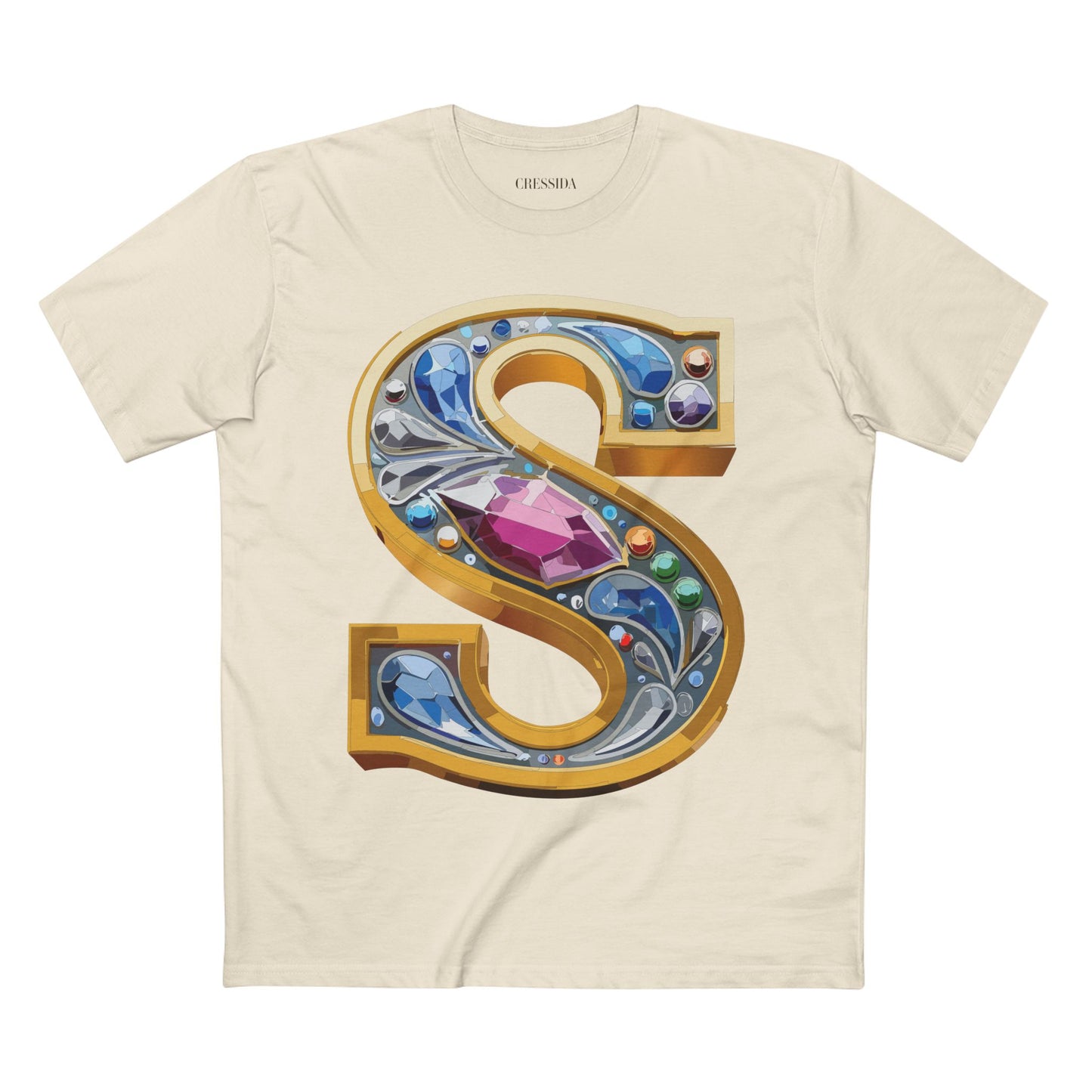 Letter Shirt, Shirt with Letters, Tee Shirt with Gold Letters