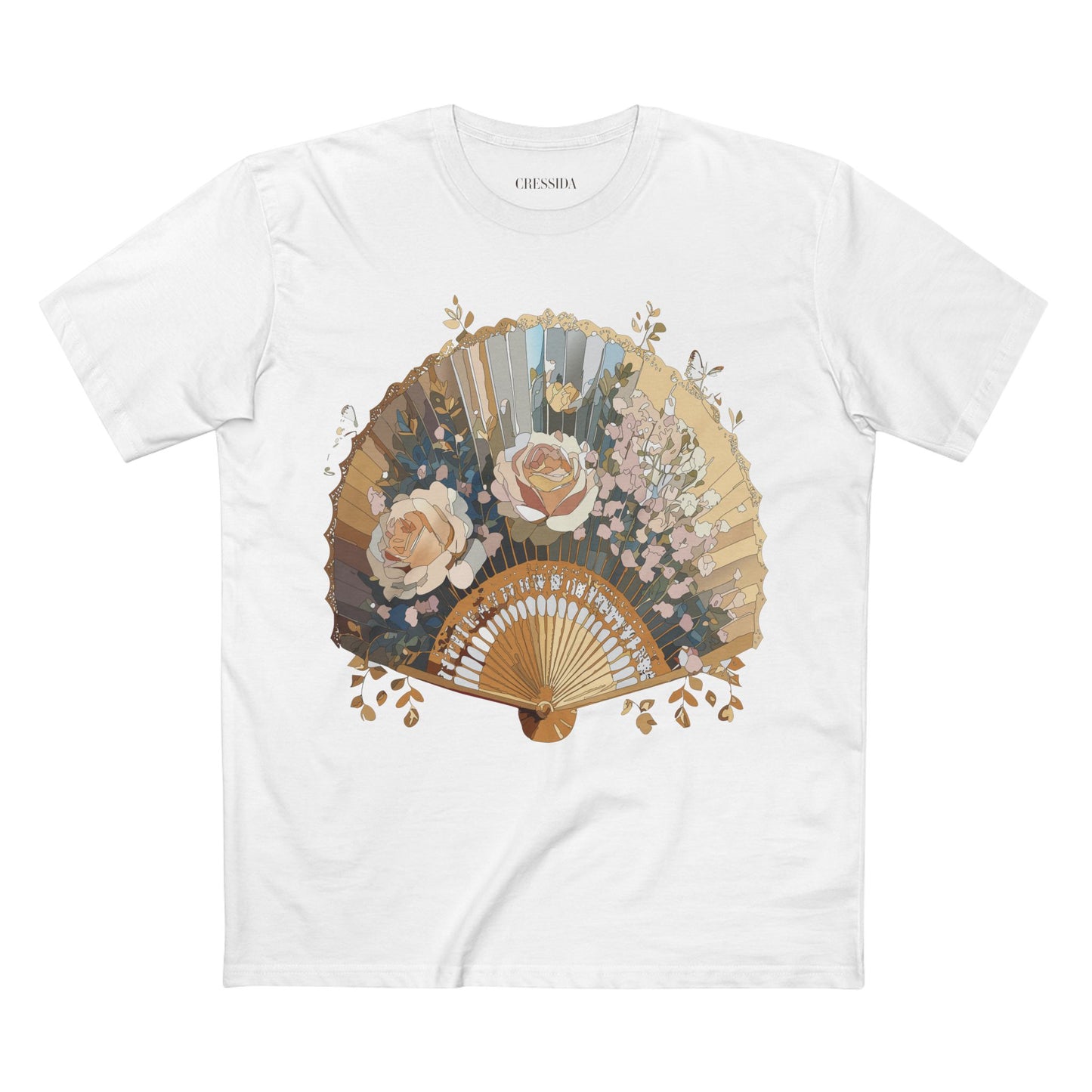 Fan shirt, Shirt with Fan, Tee Shirt with Antique Fan