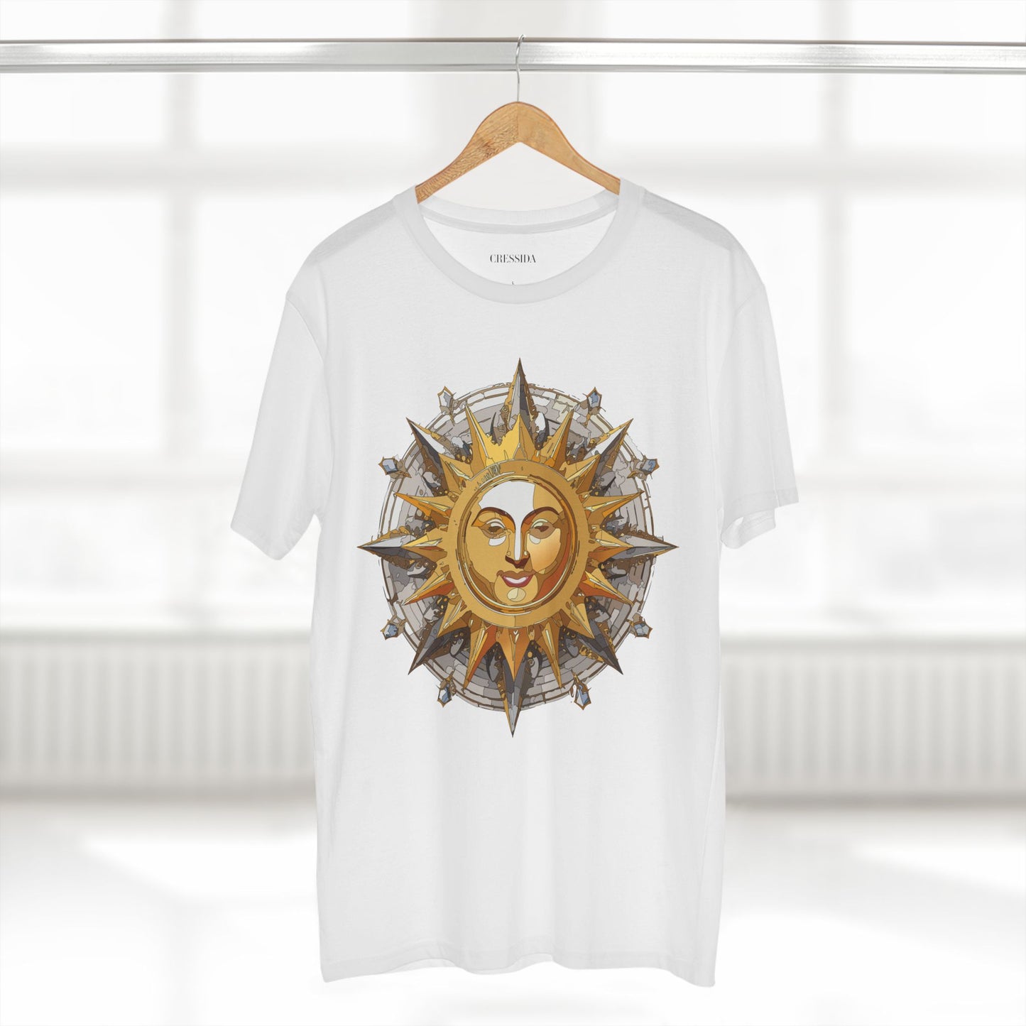 Sun Shirt, Shirt with Sun, Tee Shirt with Gold Sun