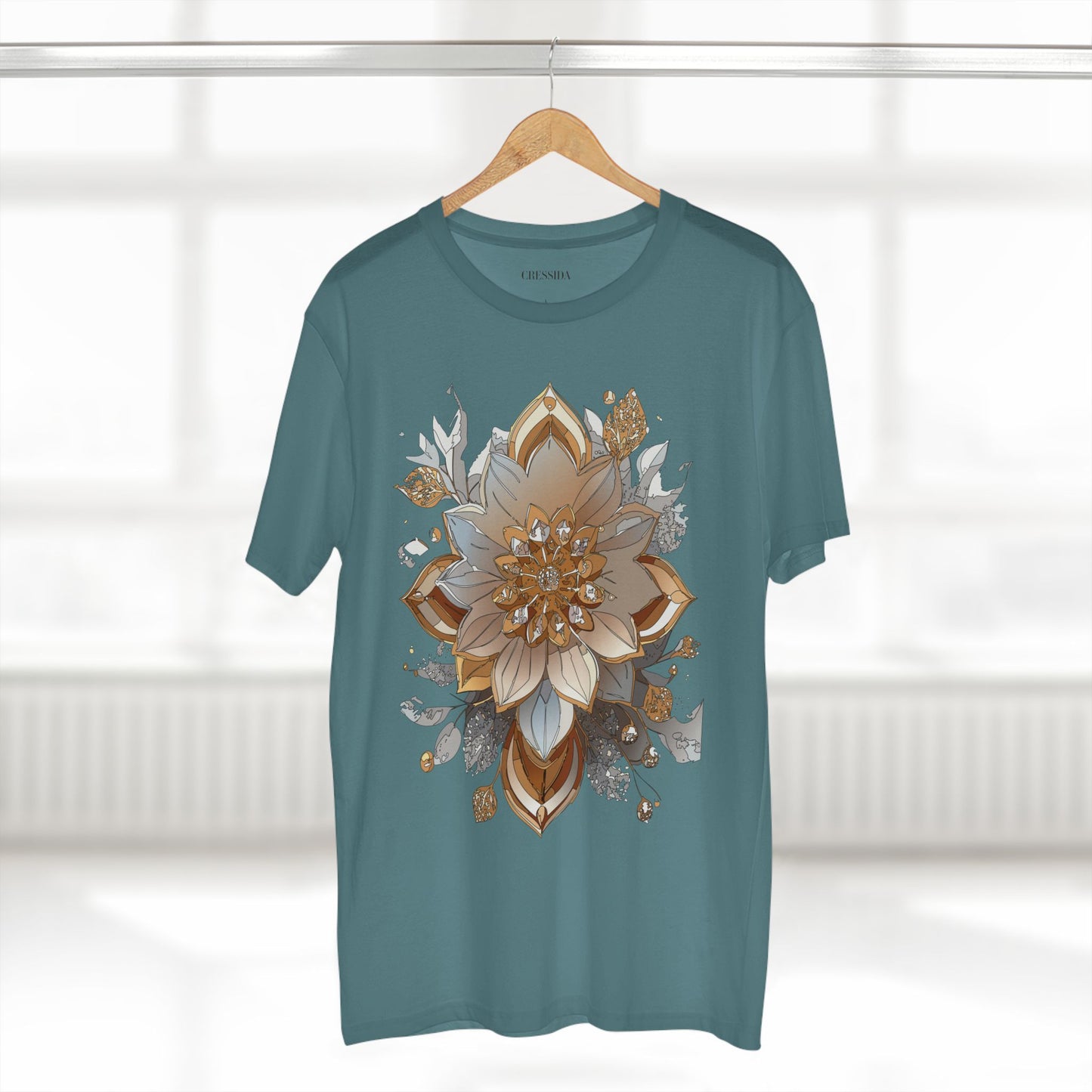 Floral Shirt, Shirt with Flower, Tee Shirt with Antique Flower