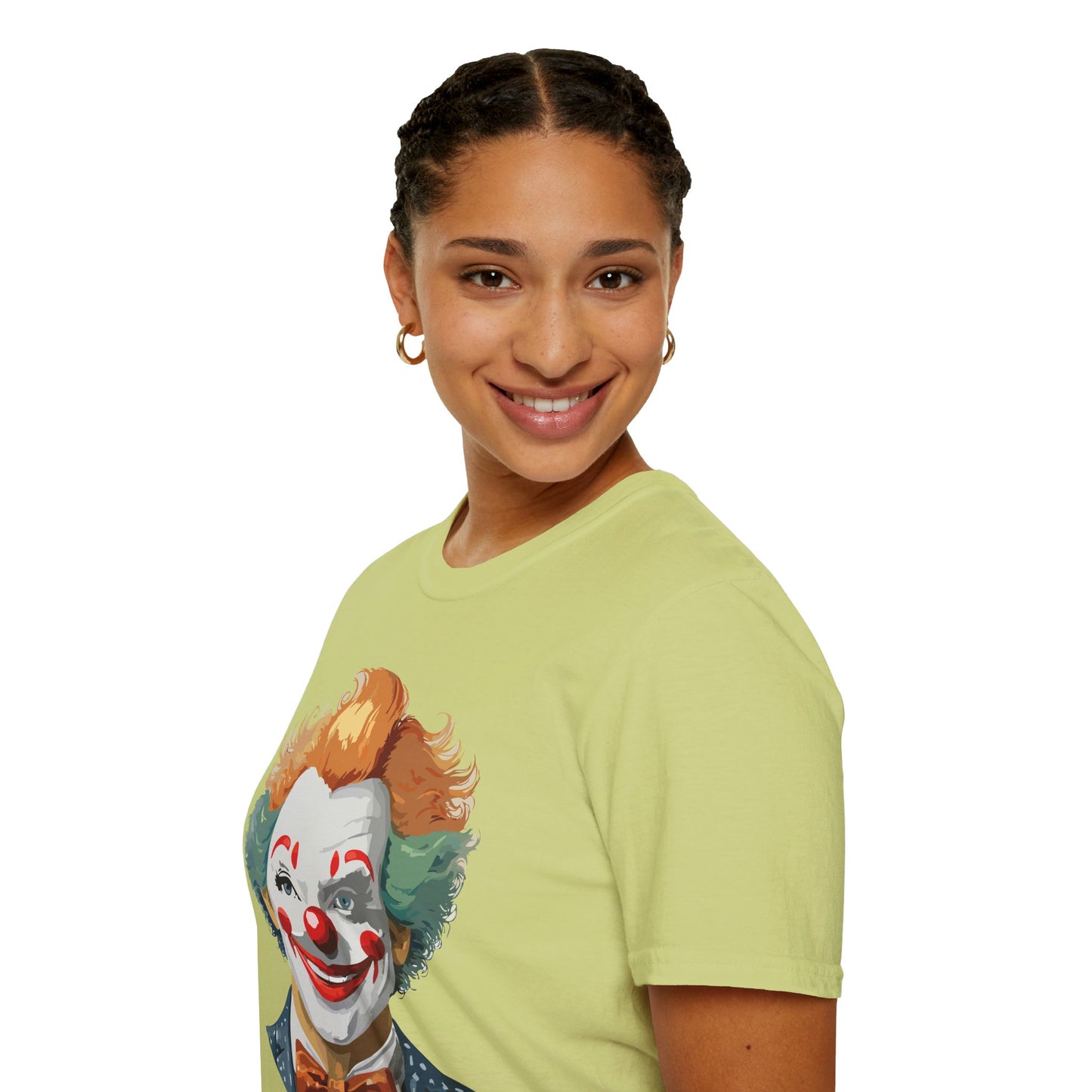 Clown Shirt, T Shirt with Clown, Funny Man Shirt, Tee Shirt with Funny Man, Circus Shirt, Shirt with Circus, Scary Man Shirt, Shirt with Scary Man