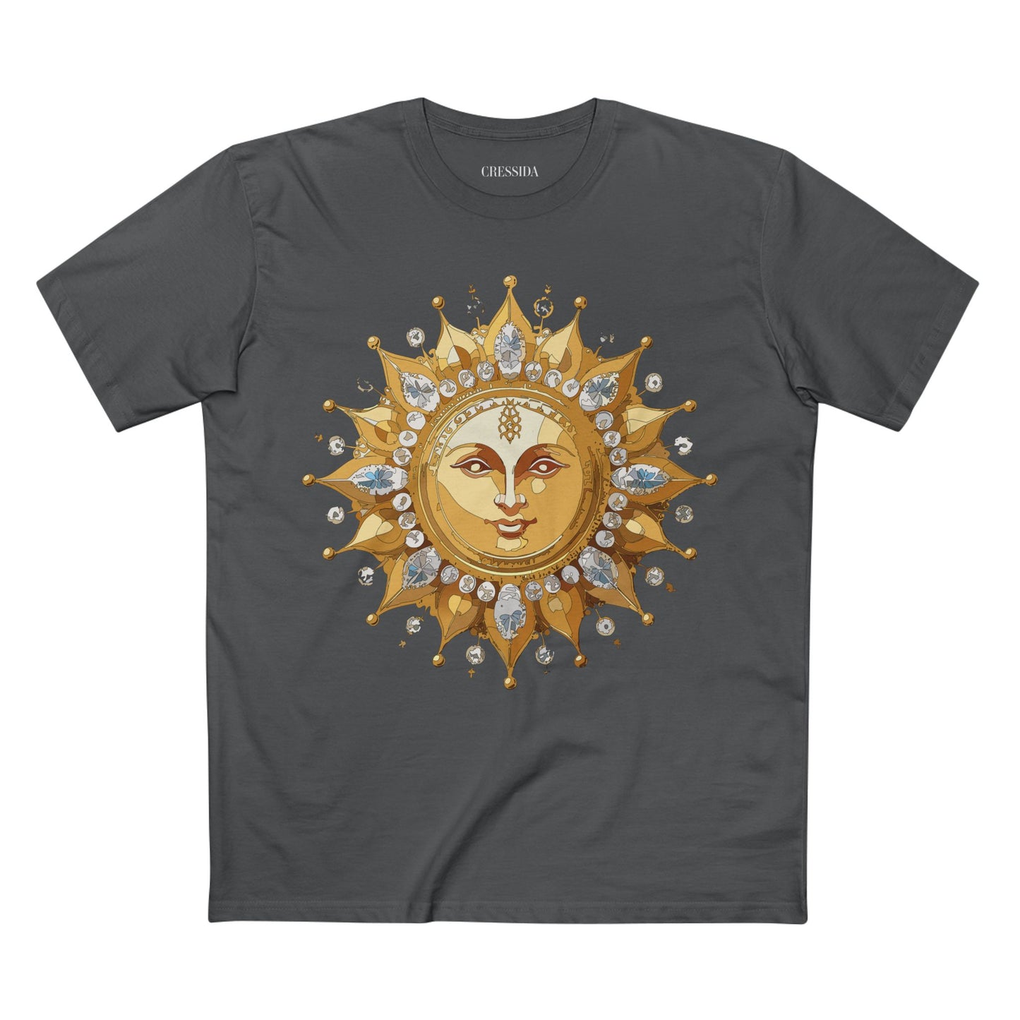 Sun Shirt, Shirt with Sun, Tee Shirt with Gold Sun