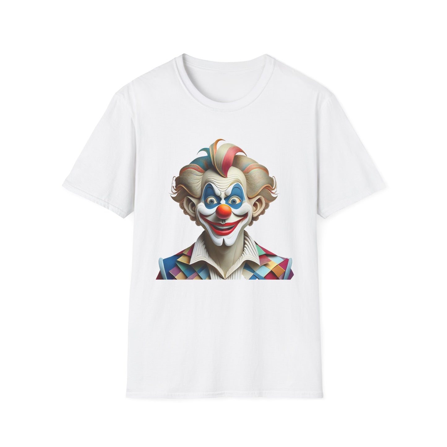 Clown Shirt, T Shirt with Clown, Funny Man Shirt, Tee Shirt with Funny Man, Circus Shirt, Shirt with Circus, Scary Man Shirt, Shirt with Scary Man