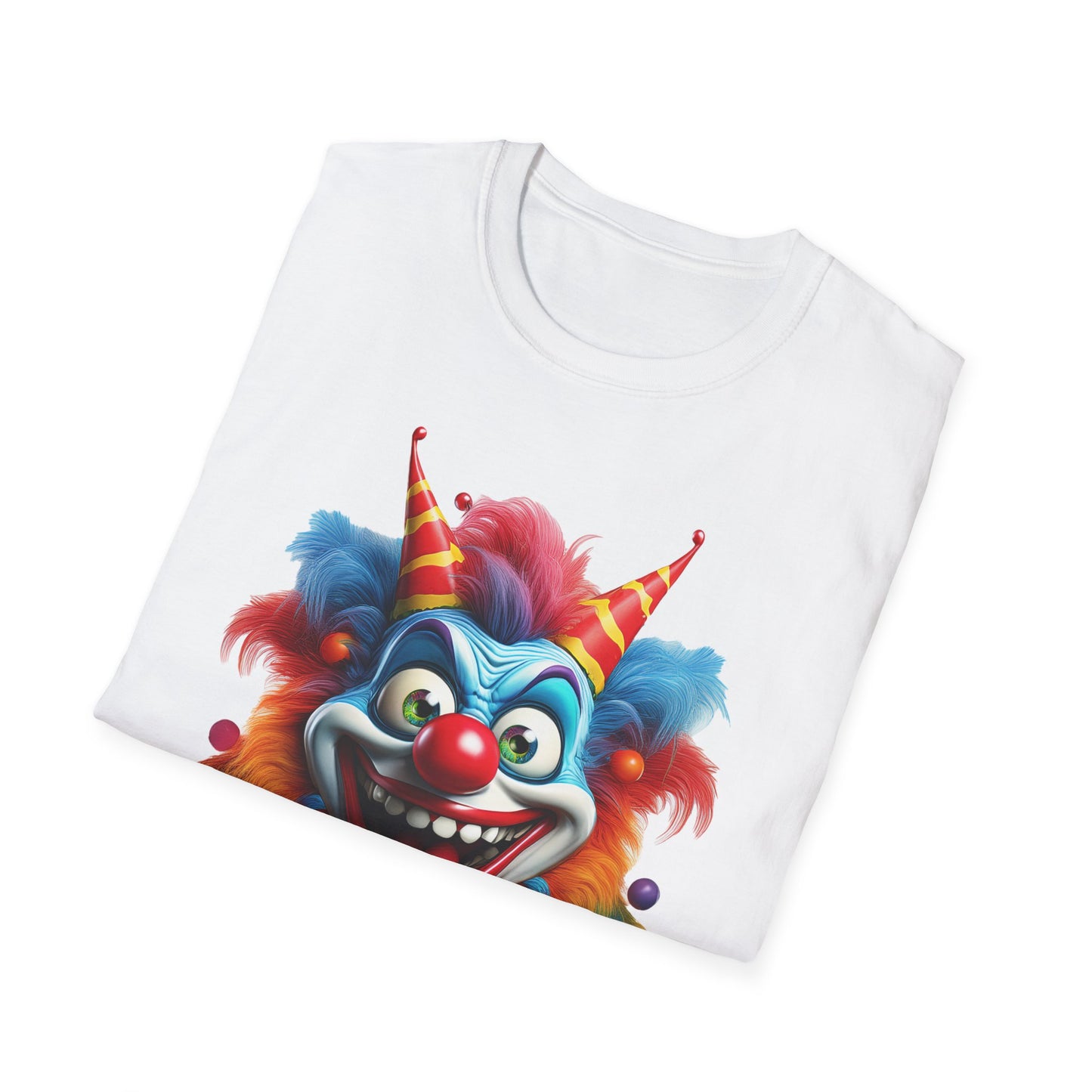 Clown Shirt, T Shirt with Clown, Funny Man Shirt, Tee Shirt with Funny Man, Circus Shirt, Shirt with Circus, Scary Man Shirt, Shirt with Scary Man