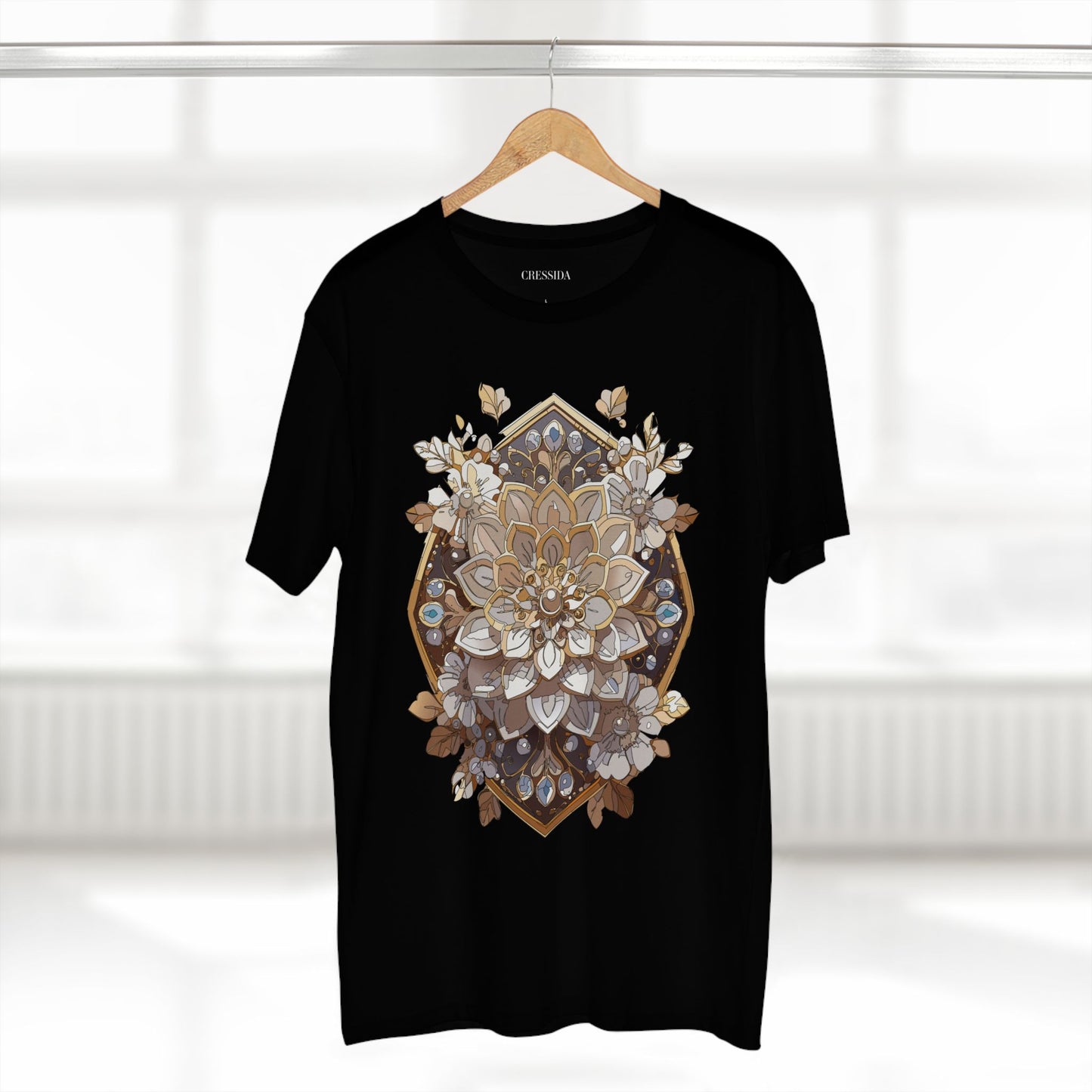 Floral Shirt, Shirt with Flower, Tee Shirt with Antique Flower