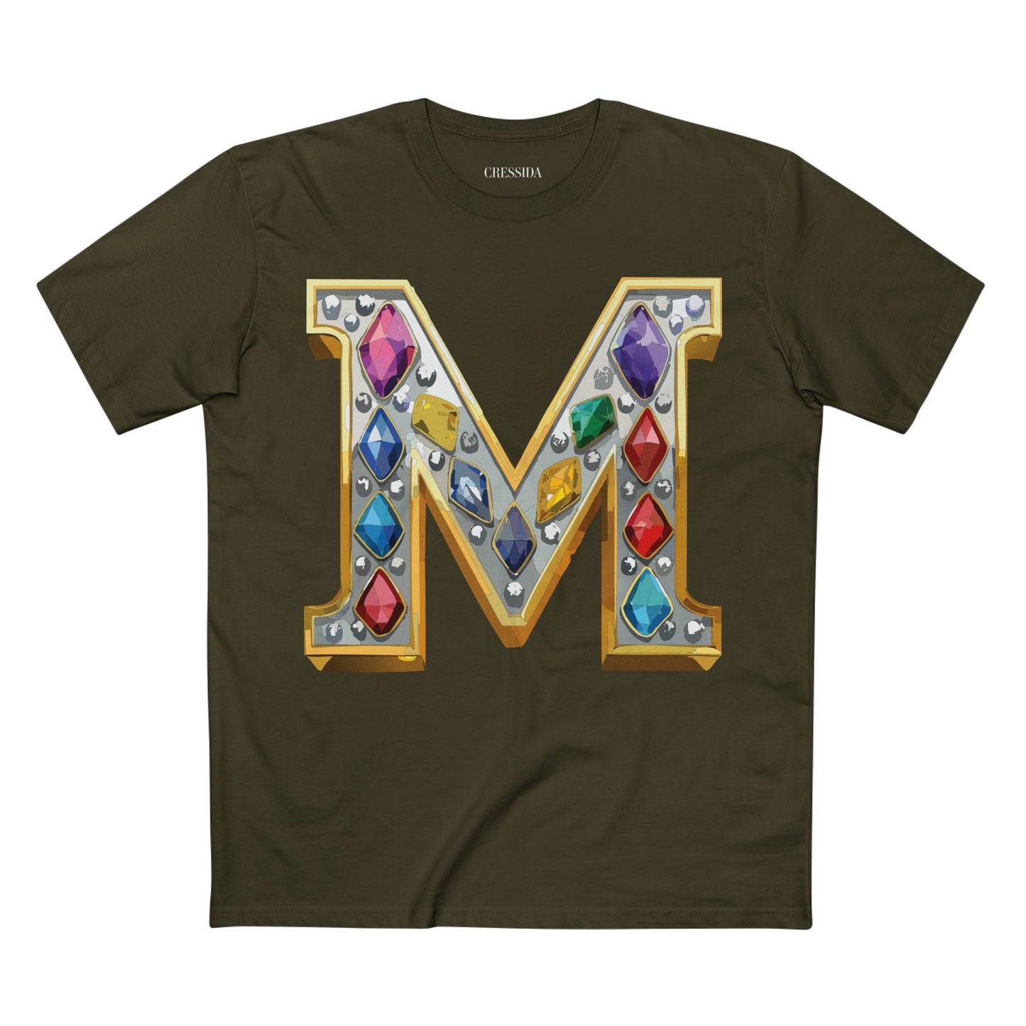 Letter Shirt, Shirt with Letters, Tee Shirt with Gold Letters