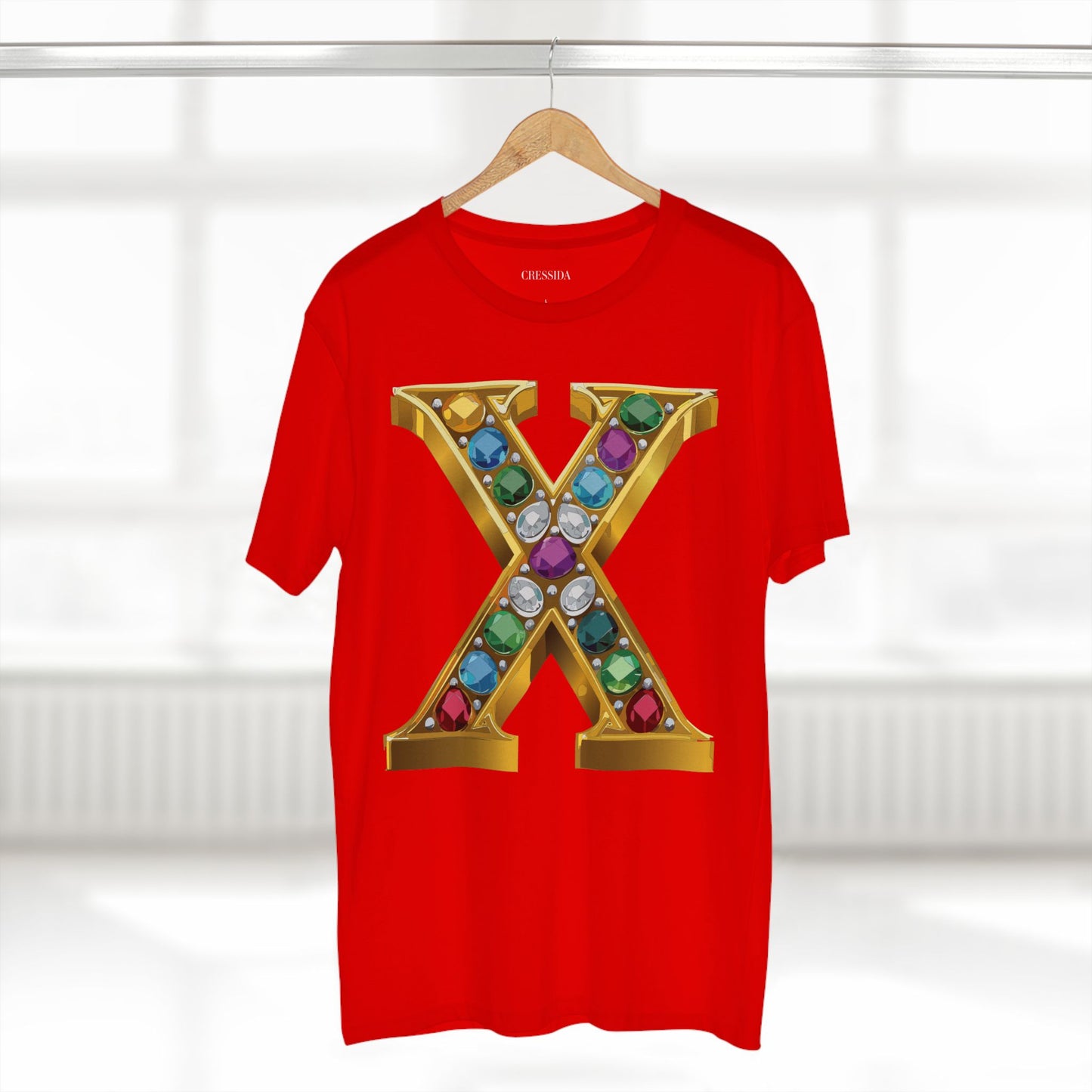 Letter Shirt, Shirt with Letters, Tee Shirt with Gold Letters