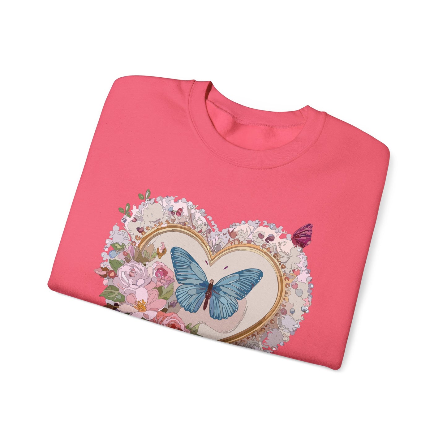 Floral Heart Sweatshirt, Floral Love Sweatshirt, Valentine's Day Sweatshirt, Heart Floral Sweatshirt