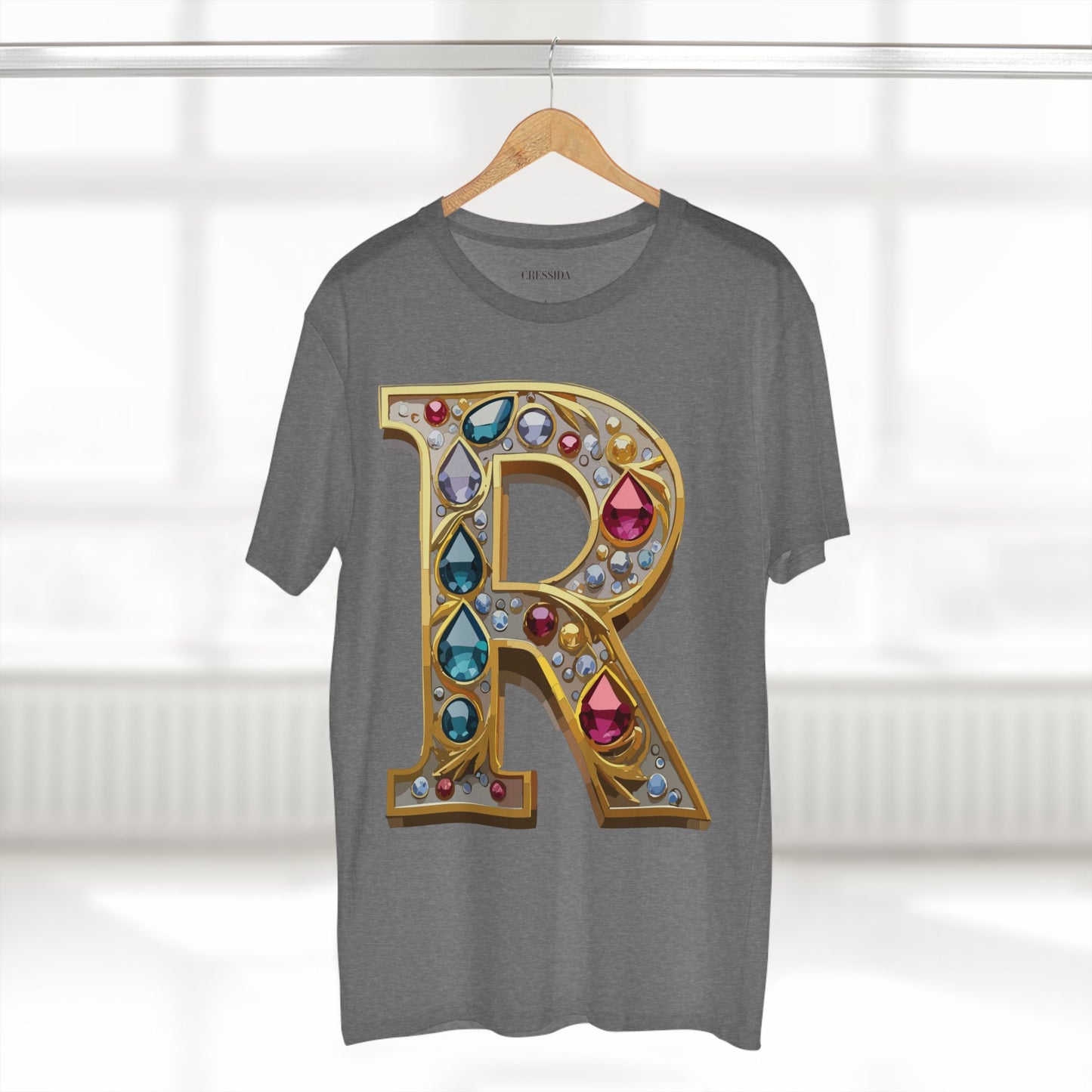Letter Shirt, Shirt with Letters, Tee Shirt with Gold Letters