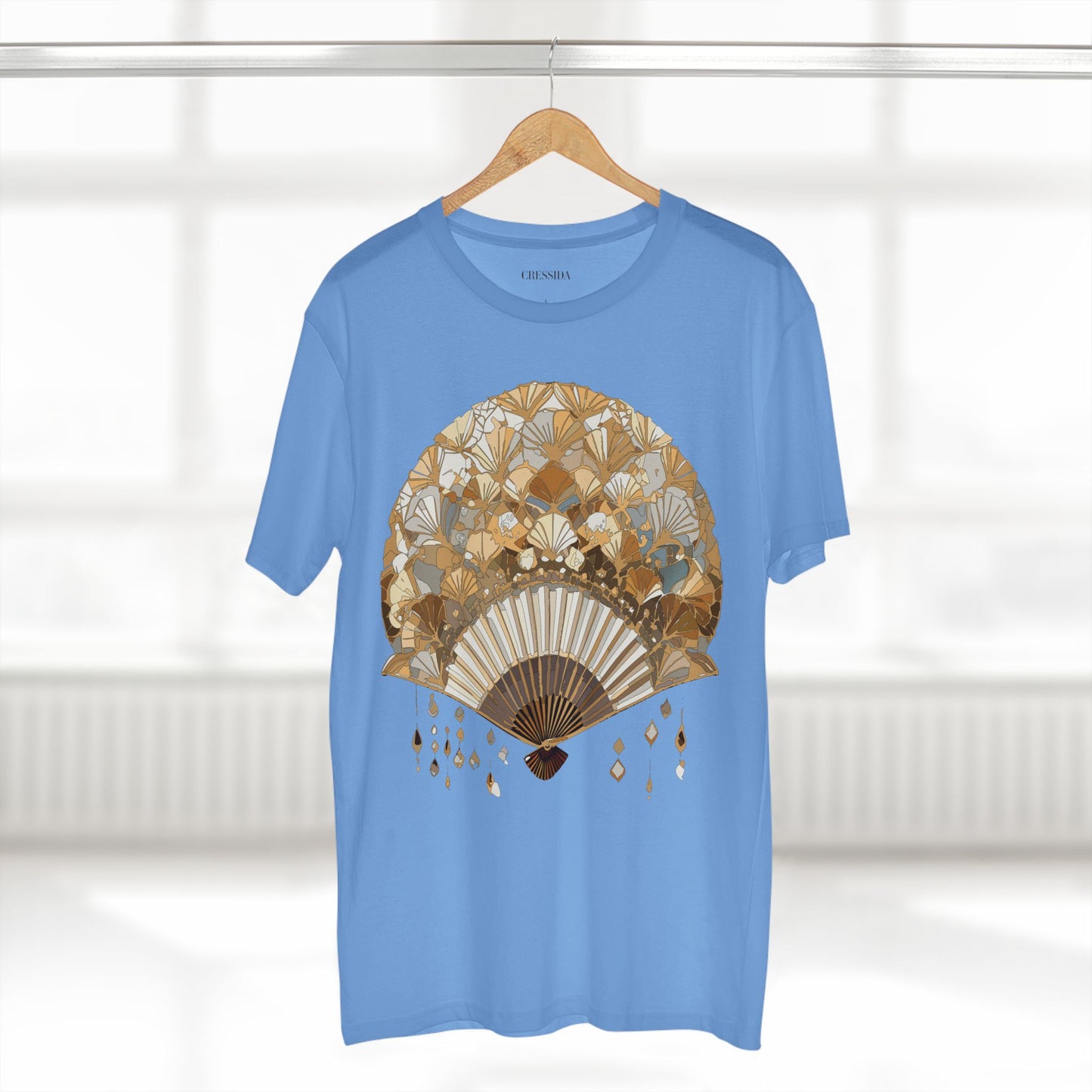Fan shirt, Shirt with Fan, Tee Shirt with Antique Fan