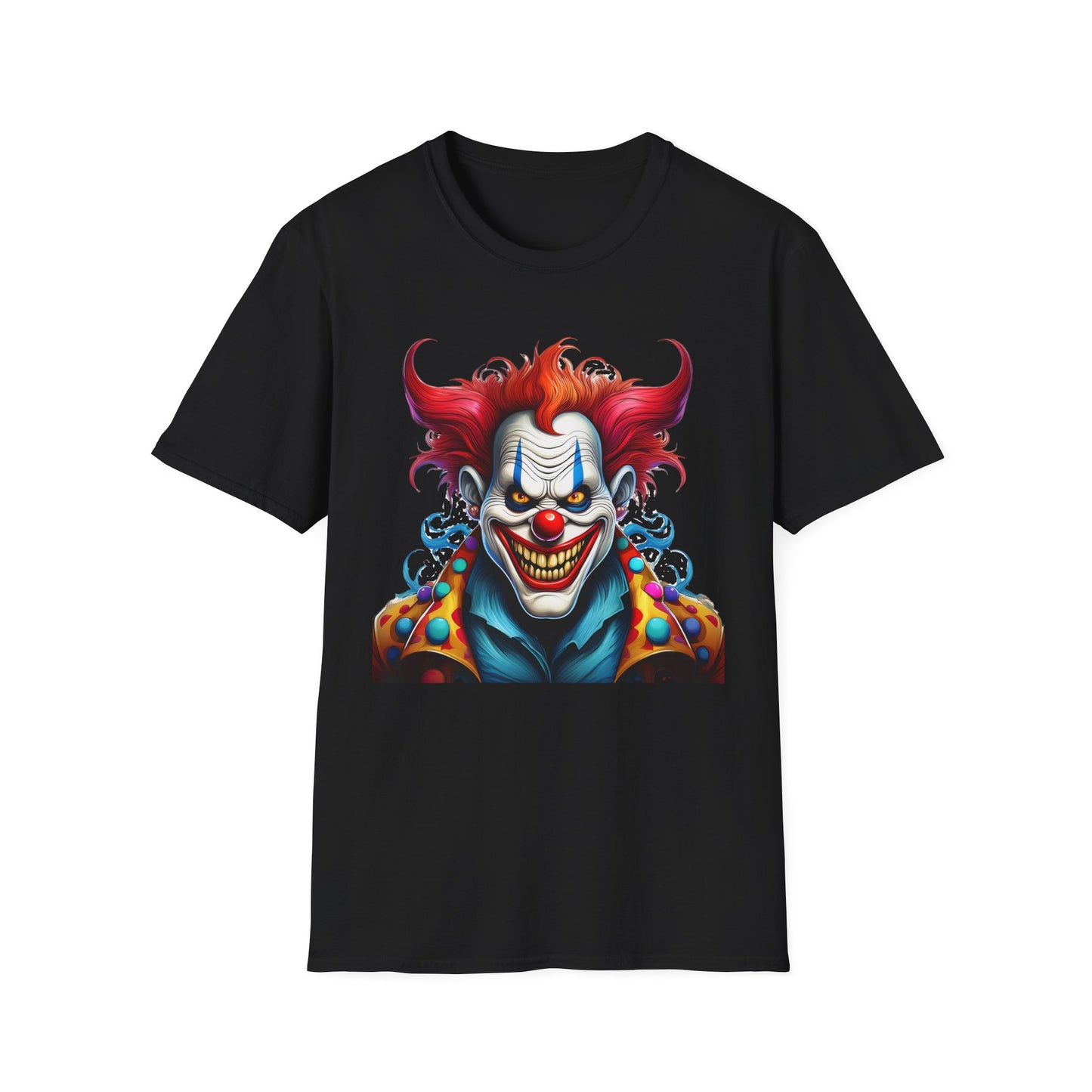 Clown Shirt, T Shirt with Clown, Funny Man Shirt, Tee Shirt with Funny Man, Circus Shirt, Shirt with Circus, Scary Man Shirt, Shirt with Scary Man