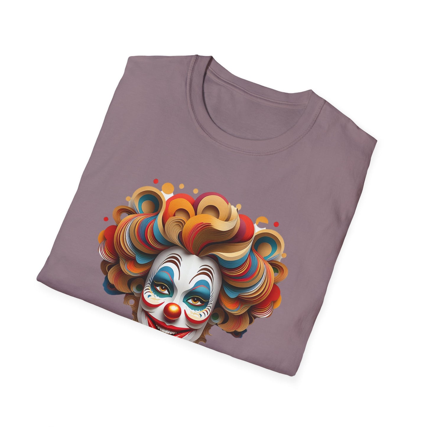 Clown Shirt, T Shirt with Clown, Funny Man Shirt, Tee Shirt with Funny Man, Circus Shirt, Shirt with Circus, Scary Man Shirt, Shirt with Scary Man