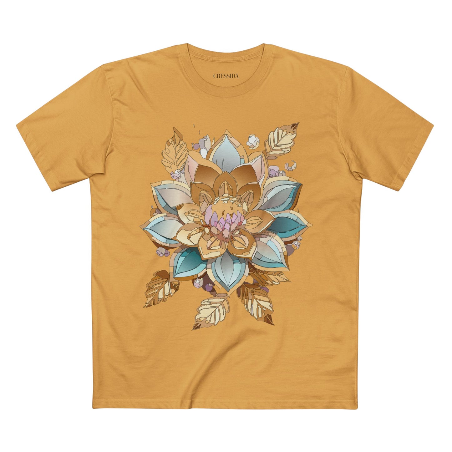 Floral Shirt, Shirt with Flower, Tee Shirt with Antique Flower
