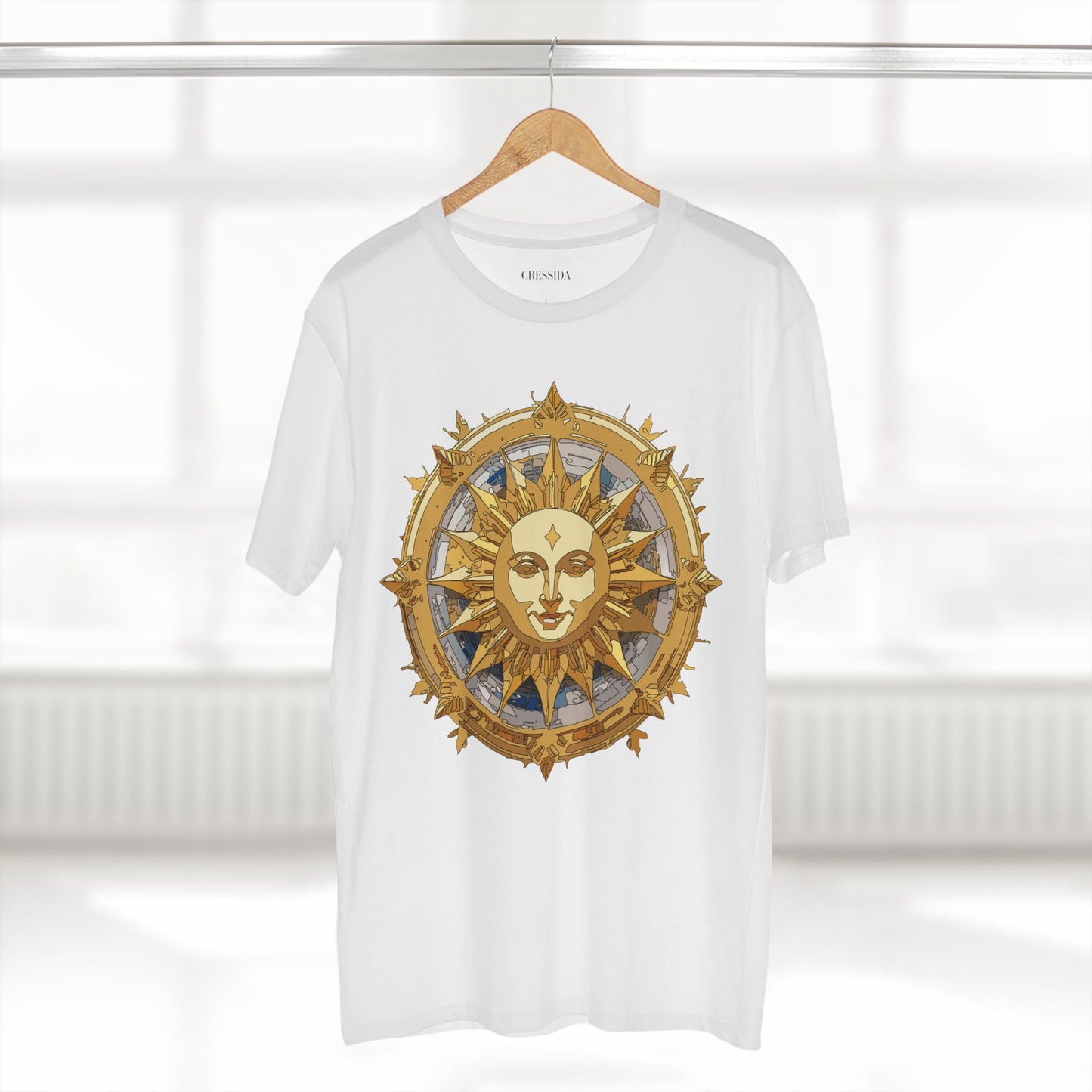 Sun Shirt, Shirt with Sun, Tee Shirt with Gold Sun