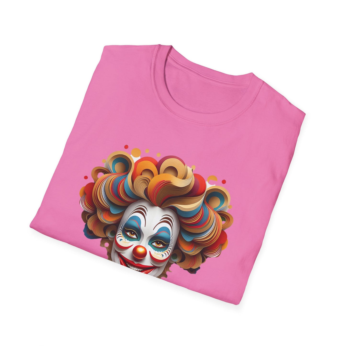 Clown Shirt, T Shirt with Clown, Funny Man Shirt, Tee Shirt with Funny Man, Circus Shirt, Shirt with Circus, Scary Man Shirt, Shirt with Scary Man