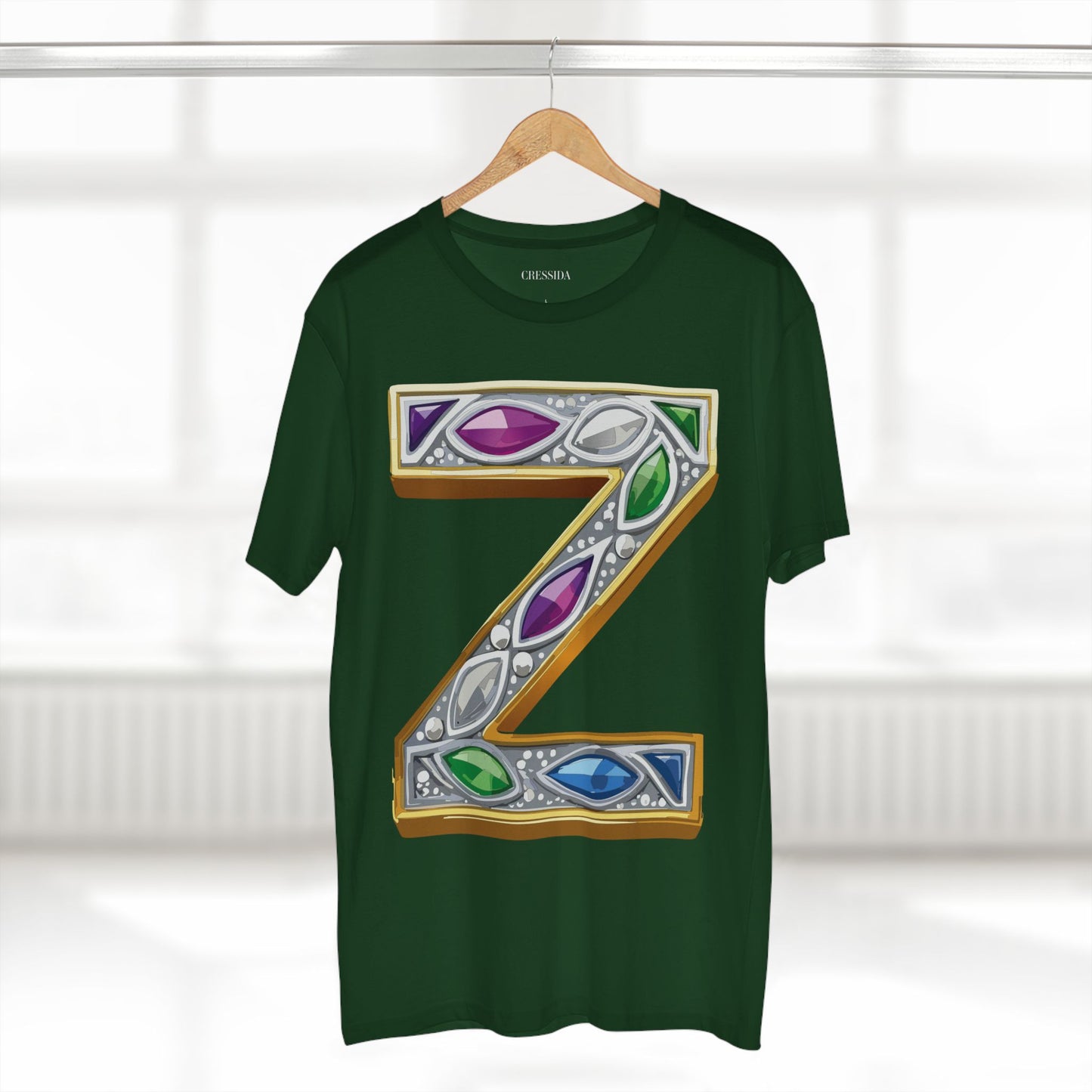 Letter Shirt, Shirt with Letters, Tee Shirt with Gold Letters