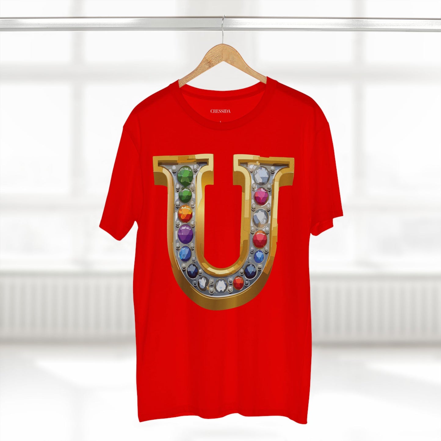 Letter Shirt, Shirt with Letters, Tee Shirt with Gold Letters