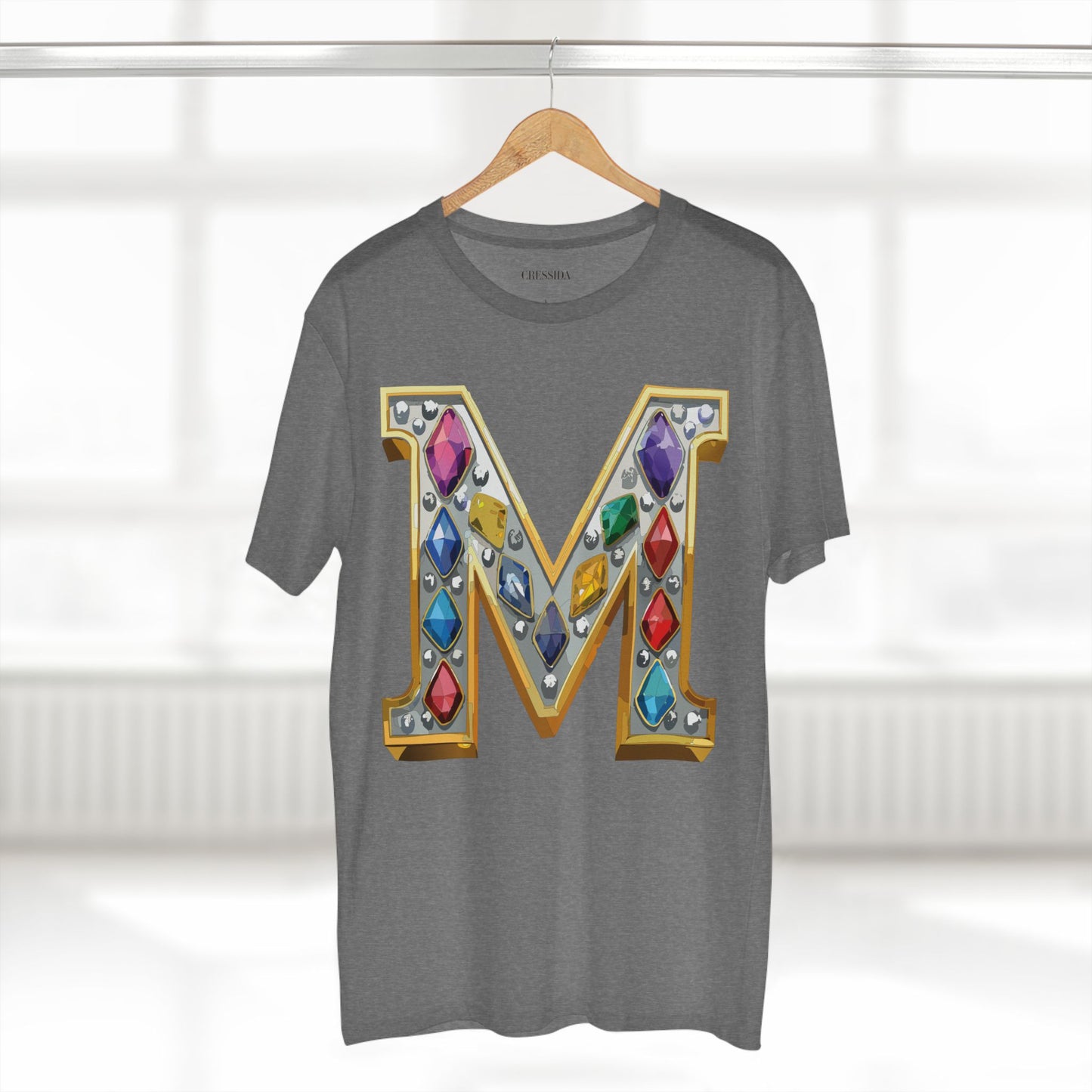 Letter Shirt, Shirt with Letters, Tee Shirt with Gold Letters