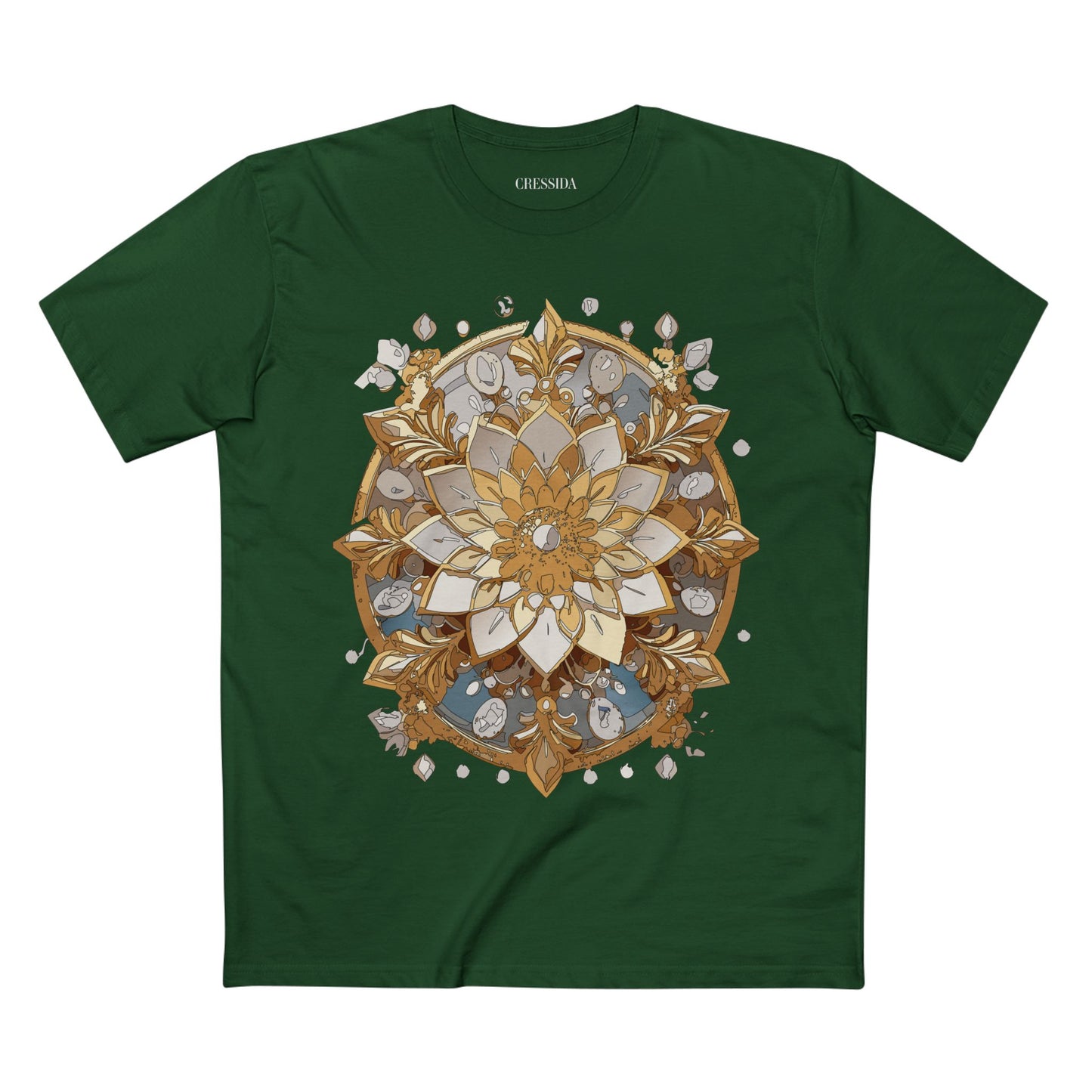 Floral Shirt, Shirt with Flower, Tee Shirt with Antique Flower