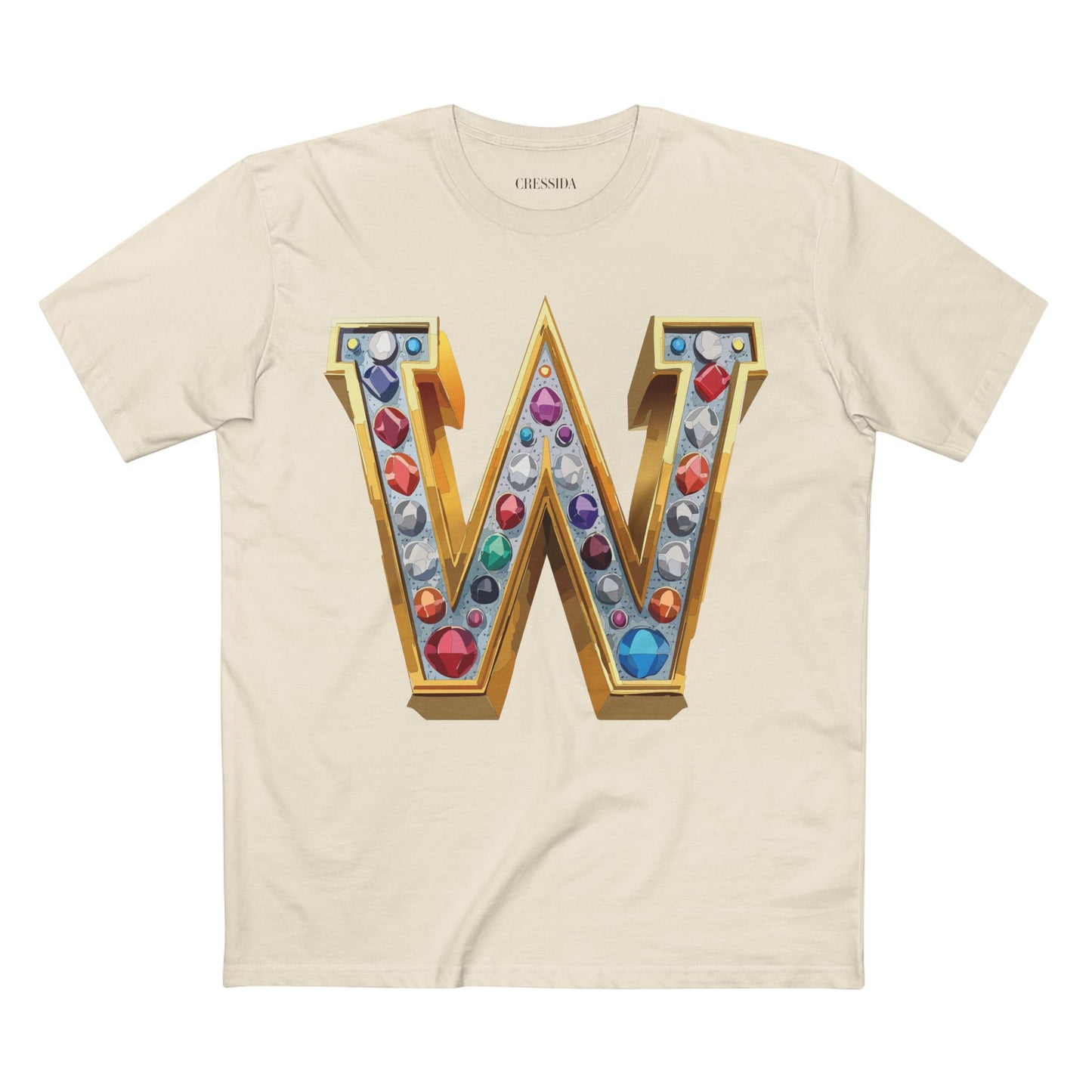 Letter Shirt, Shirt with Letters, Tee Shirt with Gold Letters