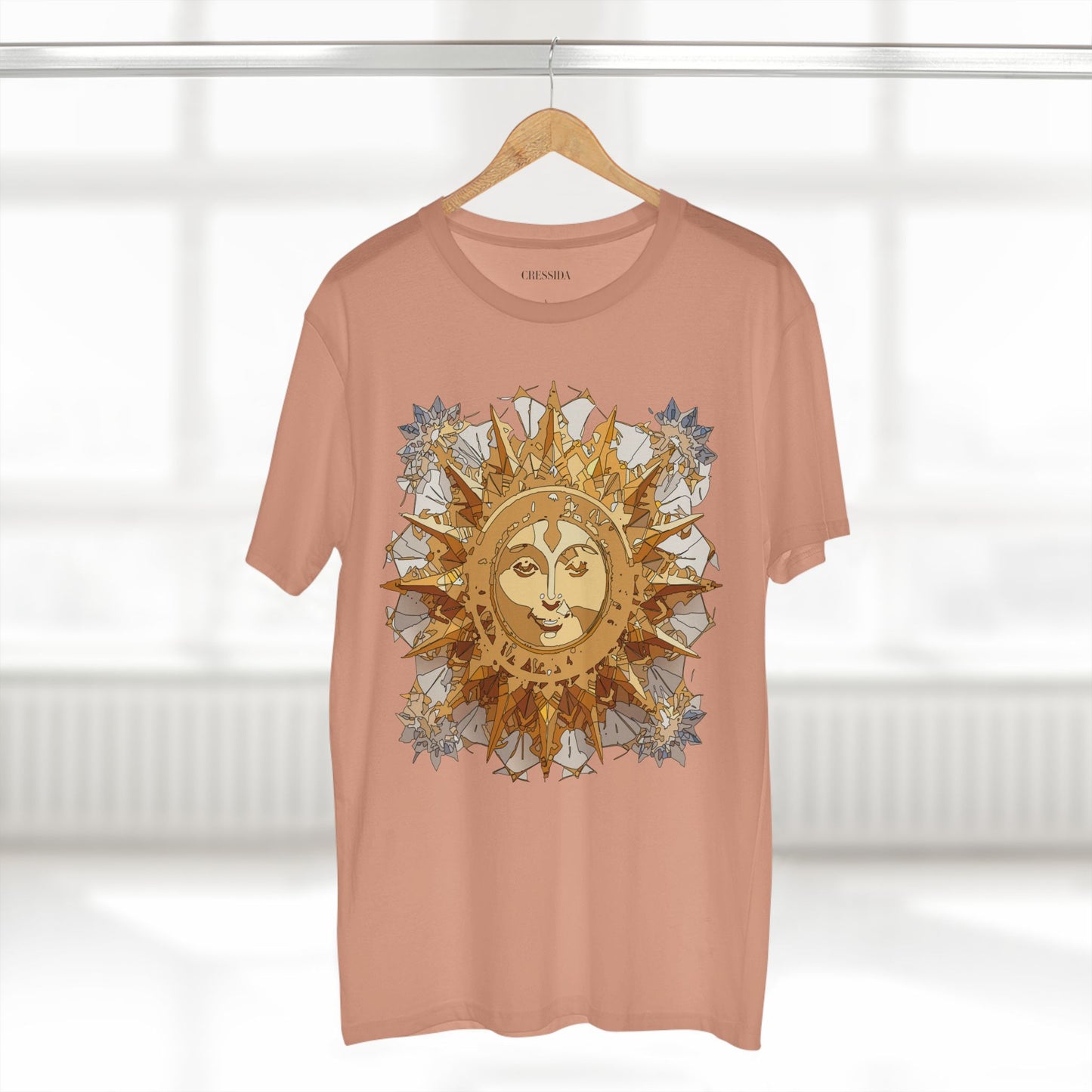 Sun Shirt, Shirt with Sun, Tee Shirt with Gold Sun