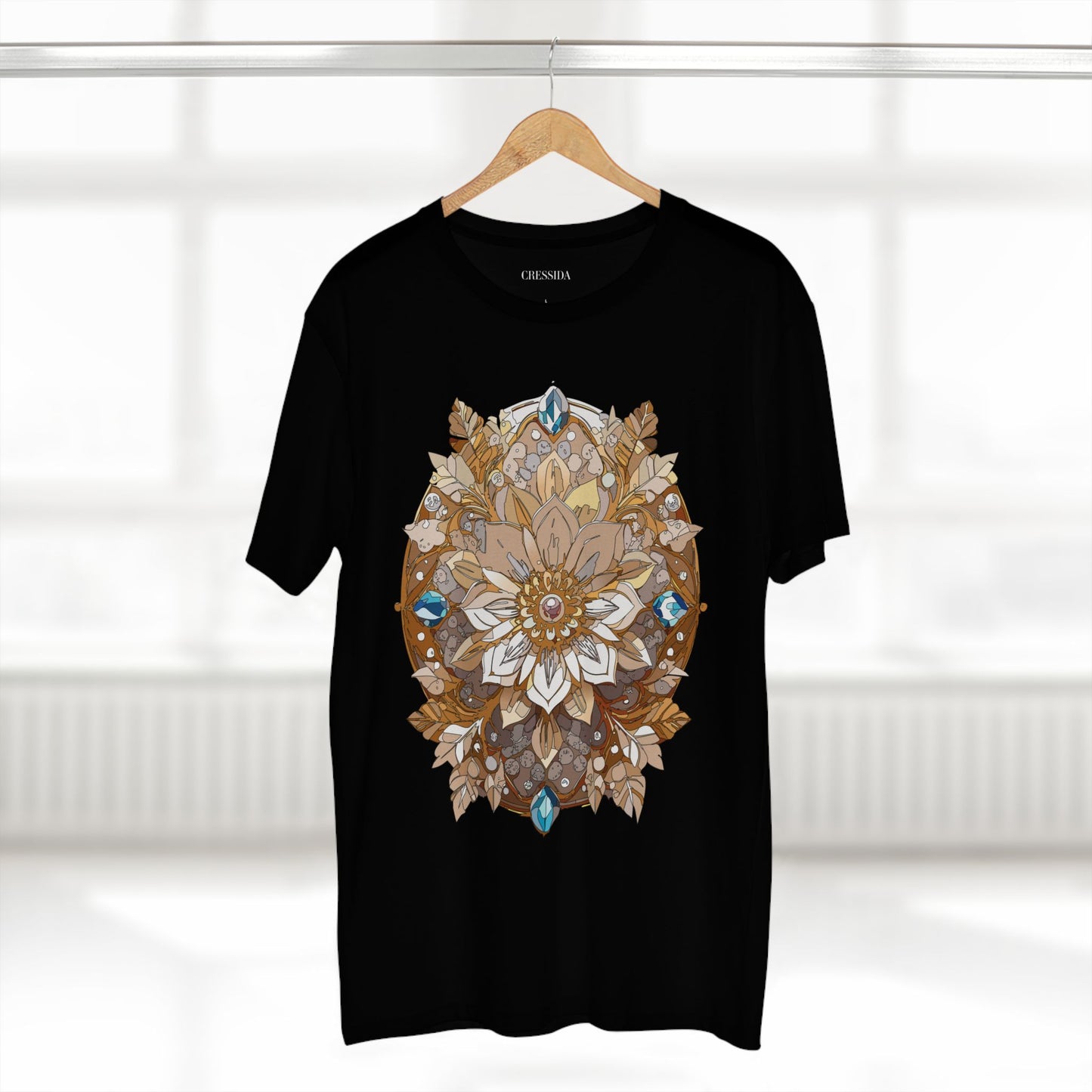 Floral Shirt, Shirt with Flower, Tee Shirt with Antique Flower