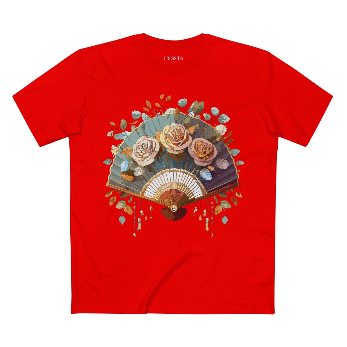 Fan shirt, Shirt with Fan, Tee Shirt with Antique Fan