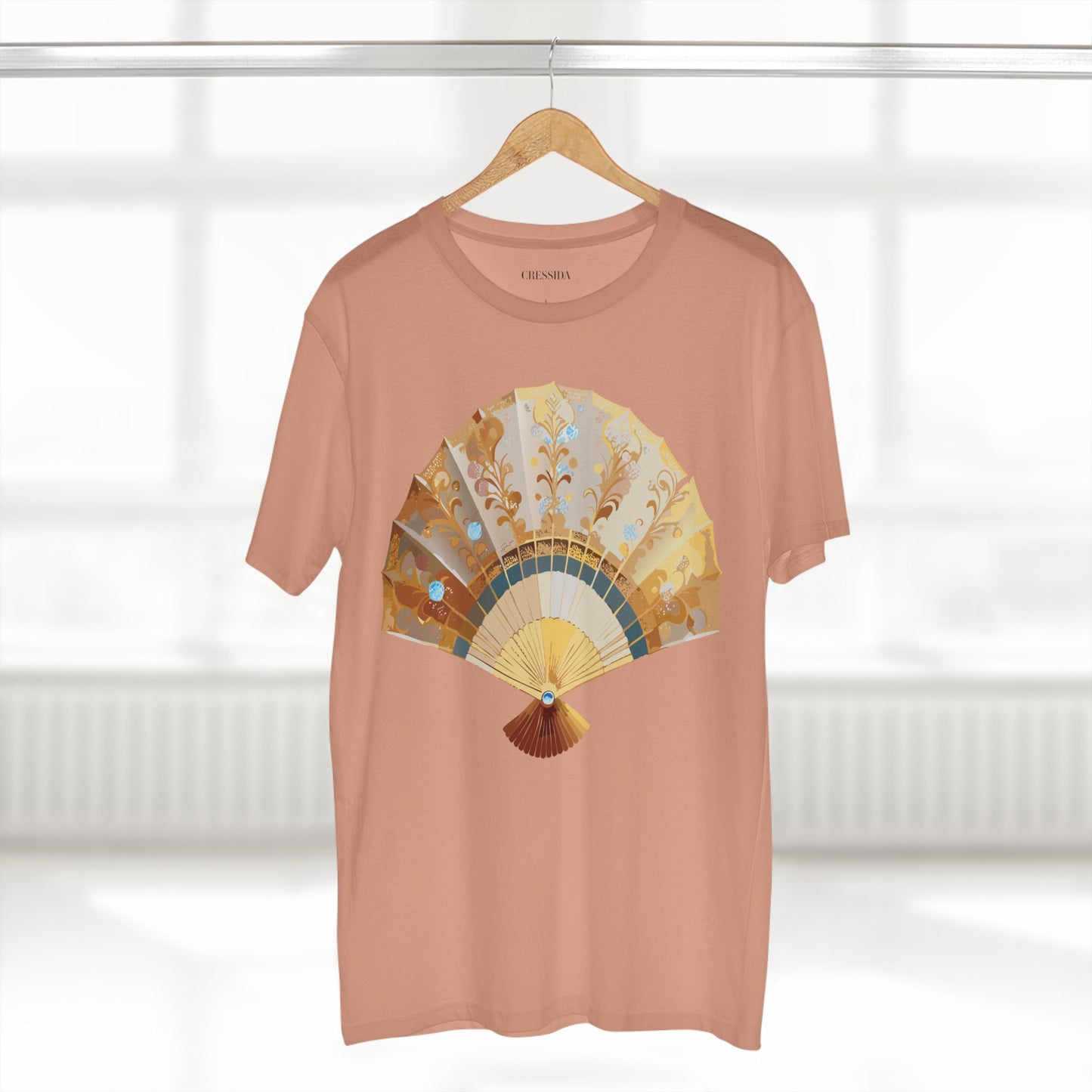 Fan shirt, Shirt with Fan, Tee Shirt with Antique Fan