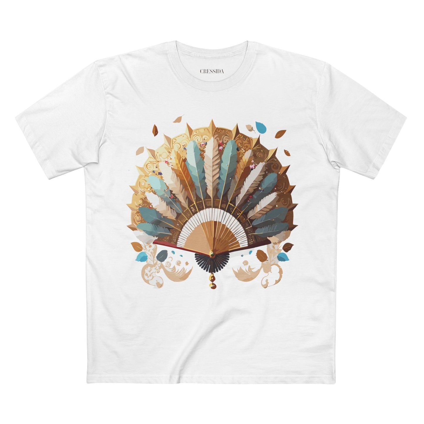 Fan shirt, Shirt with Fan, Tee Shirt with Antique Fan