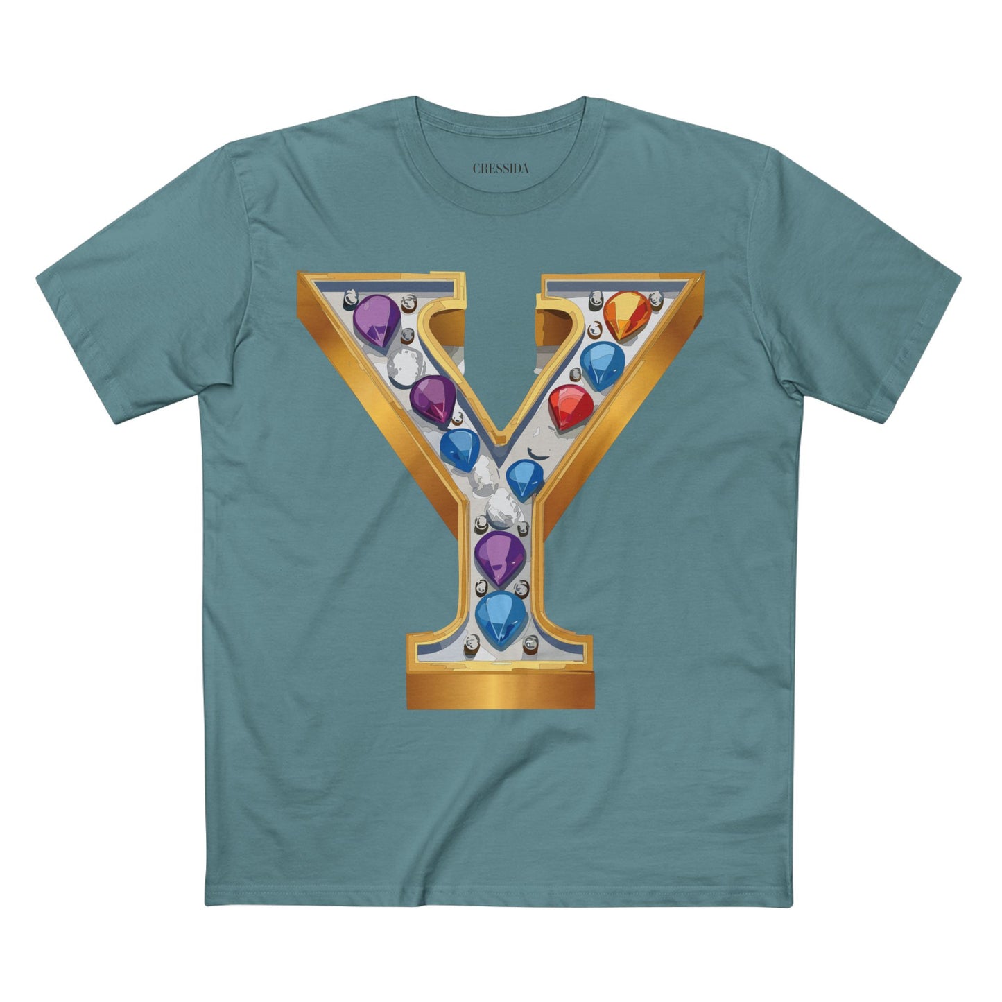 Letter Shirt, Shirt with Letters, Tee Shirt with Gold Letters