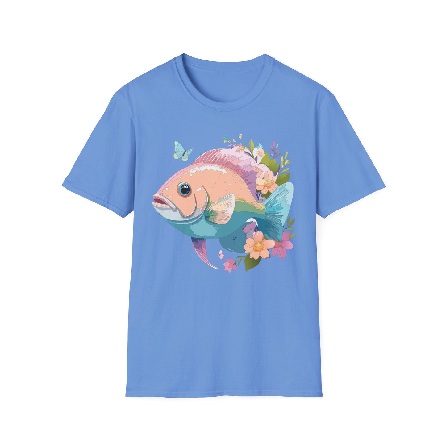 Fish Art Design Shirt, T Shirt with Fish, Graphic Shirt, Tee Shirt with Graphic Design, Shirt with Fish Graphic Art