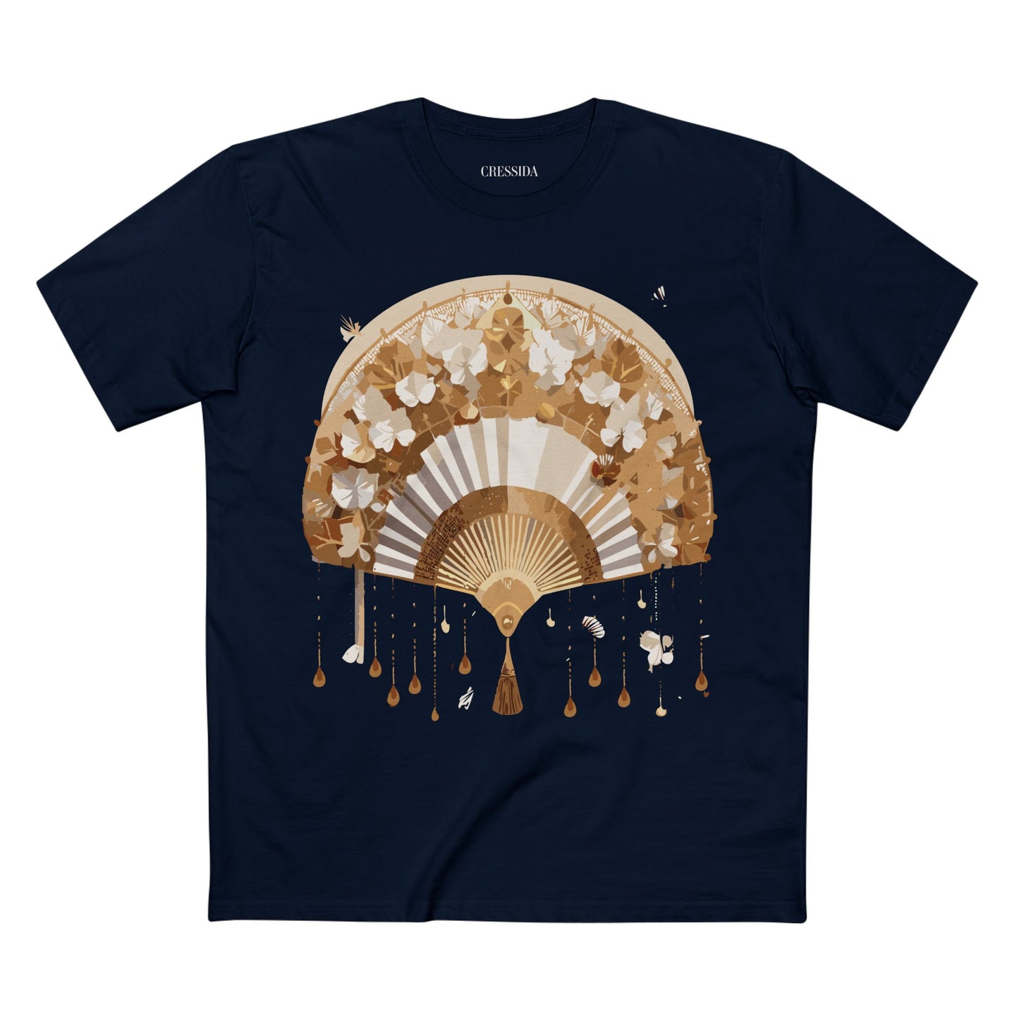 Fan shirt, Shirt with Fan, Tee Shirt with Antique Fan