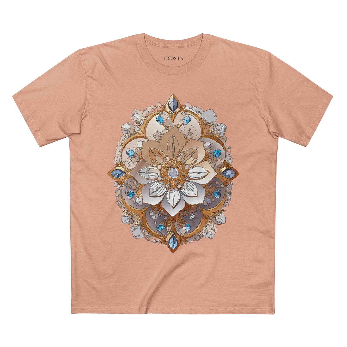 Floral Shirt, Shirt with Flower, Tee Shirt with Antique Flower