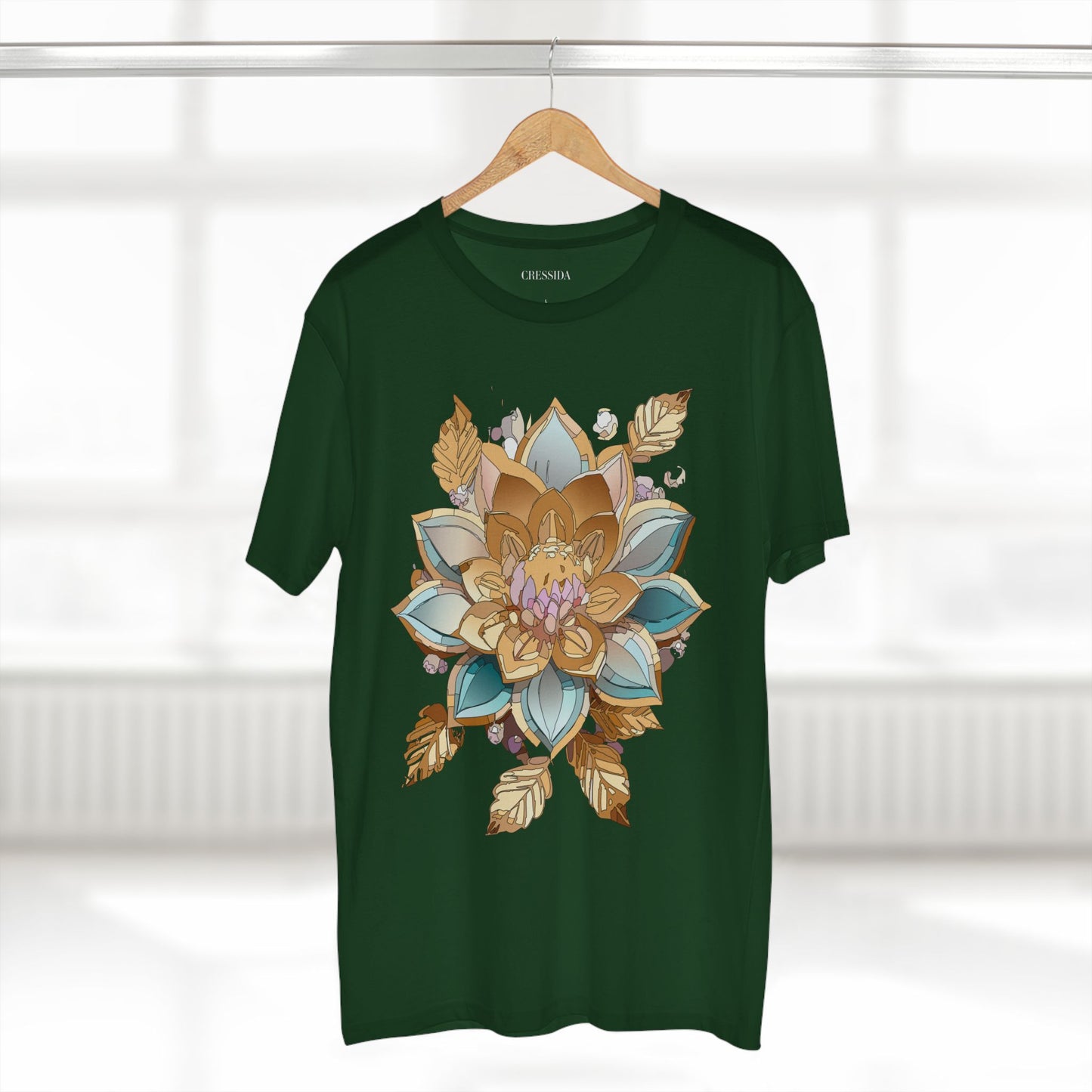 Floral Shirt, Shirt with Flower, Tee Shirt with Antique Flower
