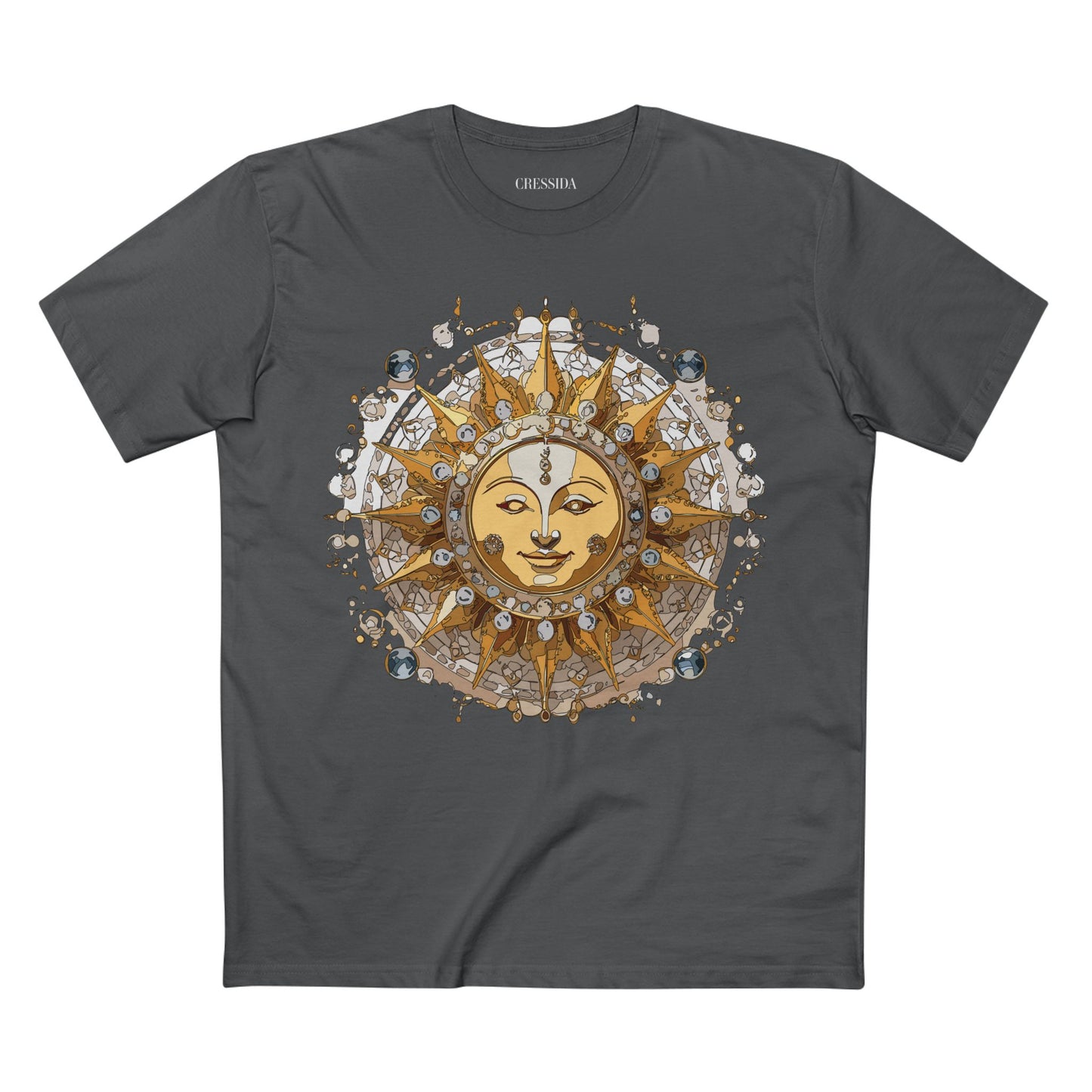 Sun Shirt, Shirt with Sun, Tee Shirt with Gold Sun