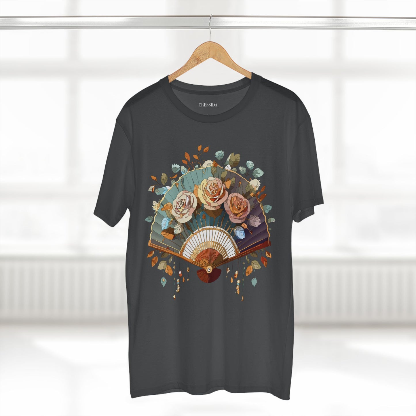 Fan shirt, Shirt with Fan, Tee Shirt with Antique Fan