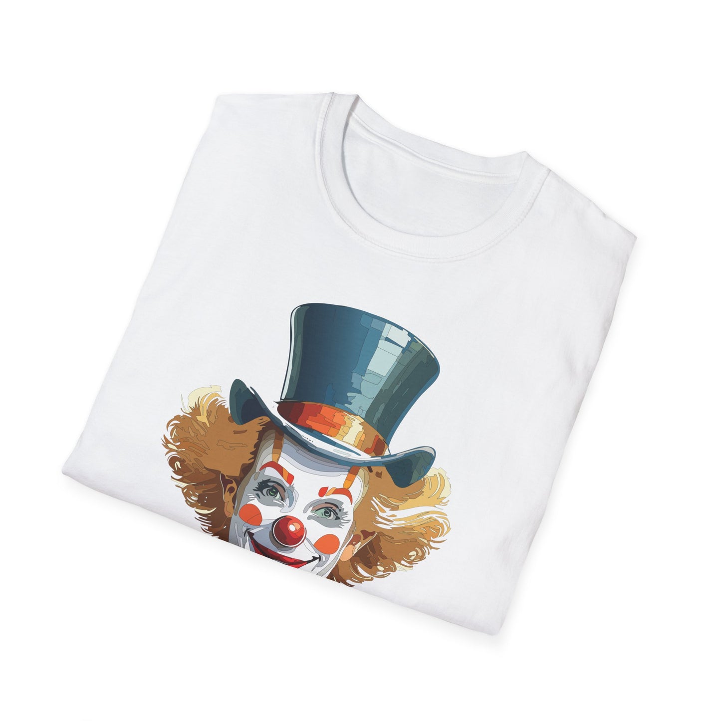 Clown Shirt, T Shirt with Clown, Funny Man Shirt, Tee Shirt with Funny Man, Circus Shirt, Shirt with Circus, Scary Man Shirt, Shirt with Scary Man