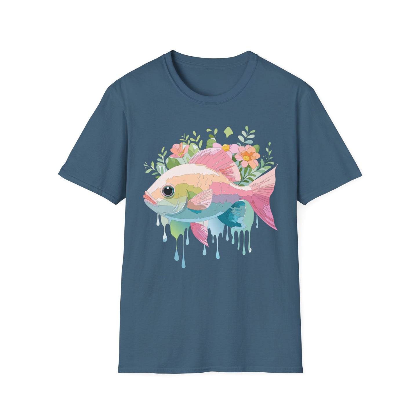 Fish Art Design Shirt, T Shirt with Fish, Graphic Shirt, Tee Shirt with Graphic Design, Shirt with Fish Graphic Art