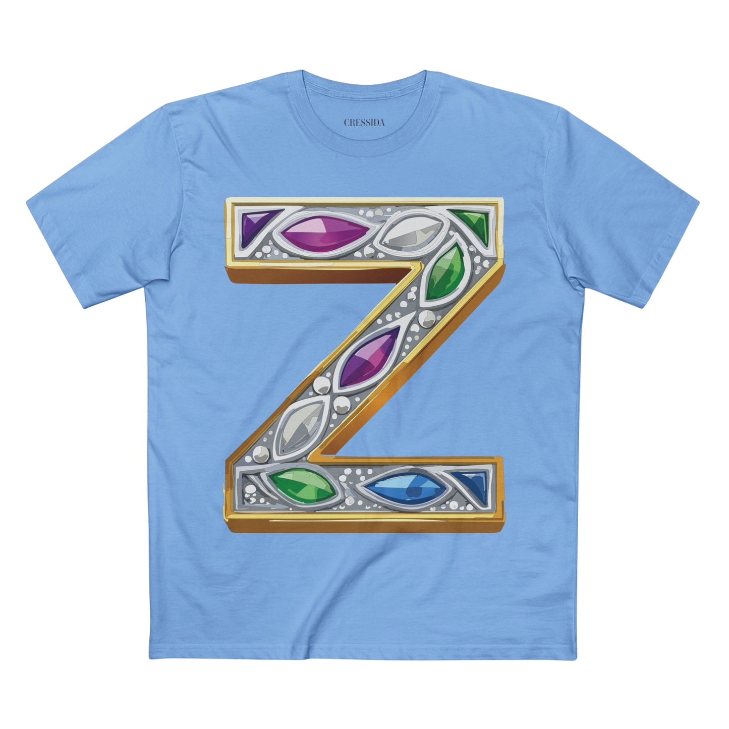 Letter Shirt, Shirt with Letters, Tee Shirt with Gold Letters