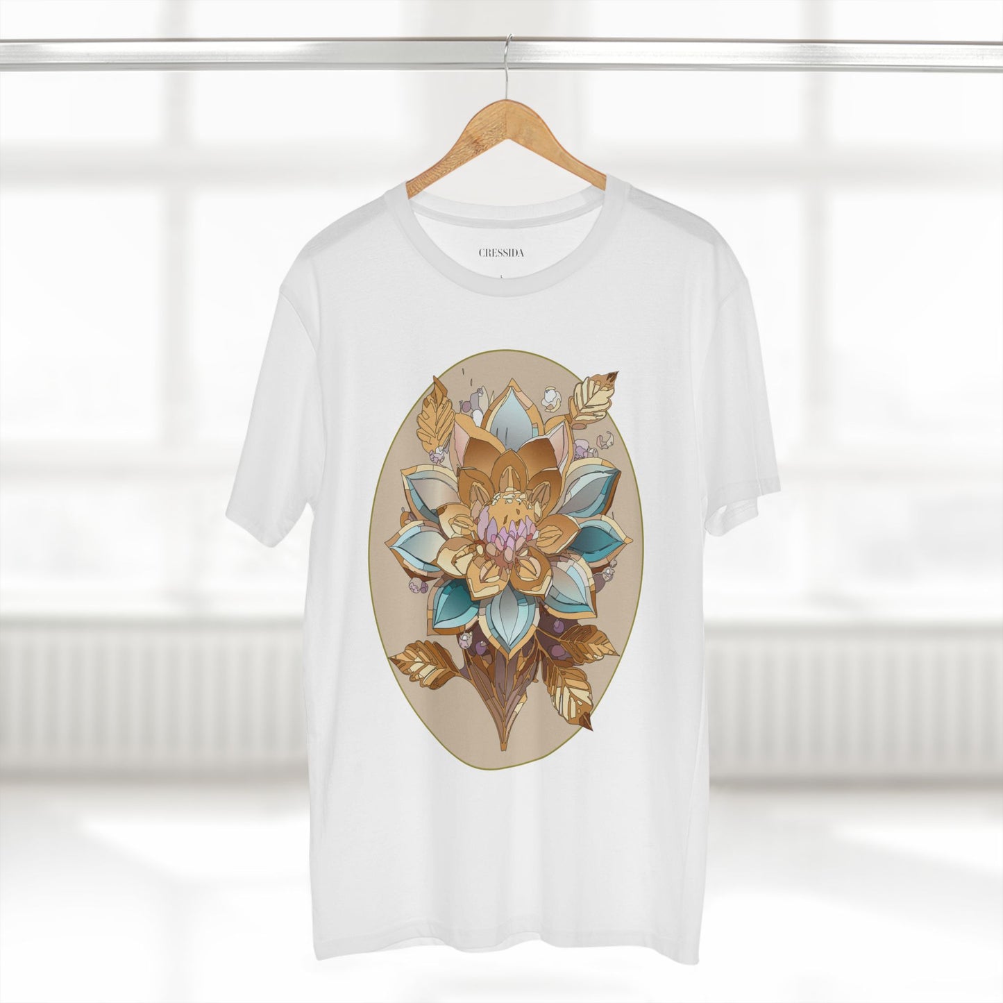 Floral Shirt, Shirt with Flower, Tee Shirt with Antique Flower