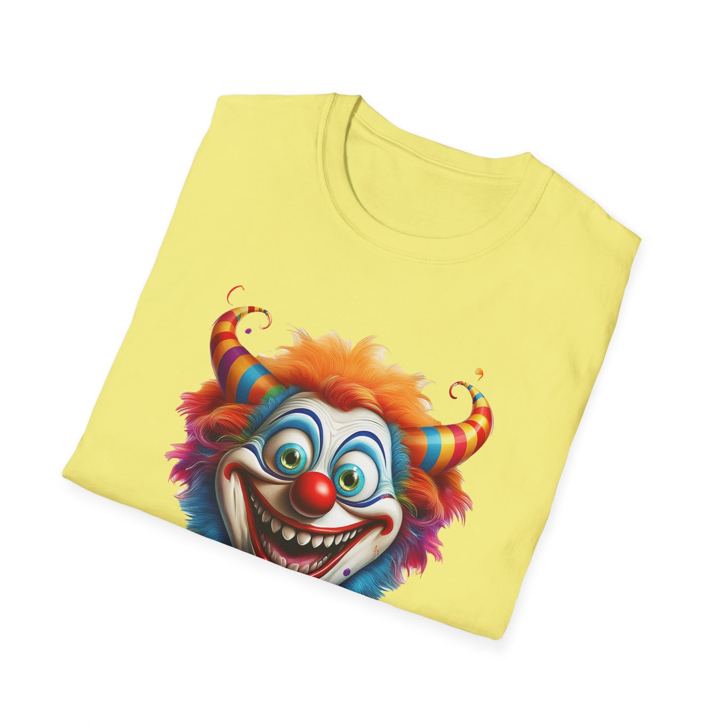 Clown Shirt, T Shirt with Clown, Funny Man Shirt, Tee Shirt with Funny Man, Circus Shirt, Shirt with Circus, Scary Man Shirt, Shirt with Scary Man