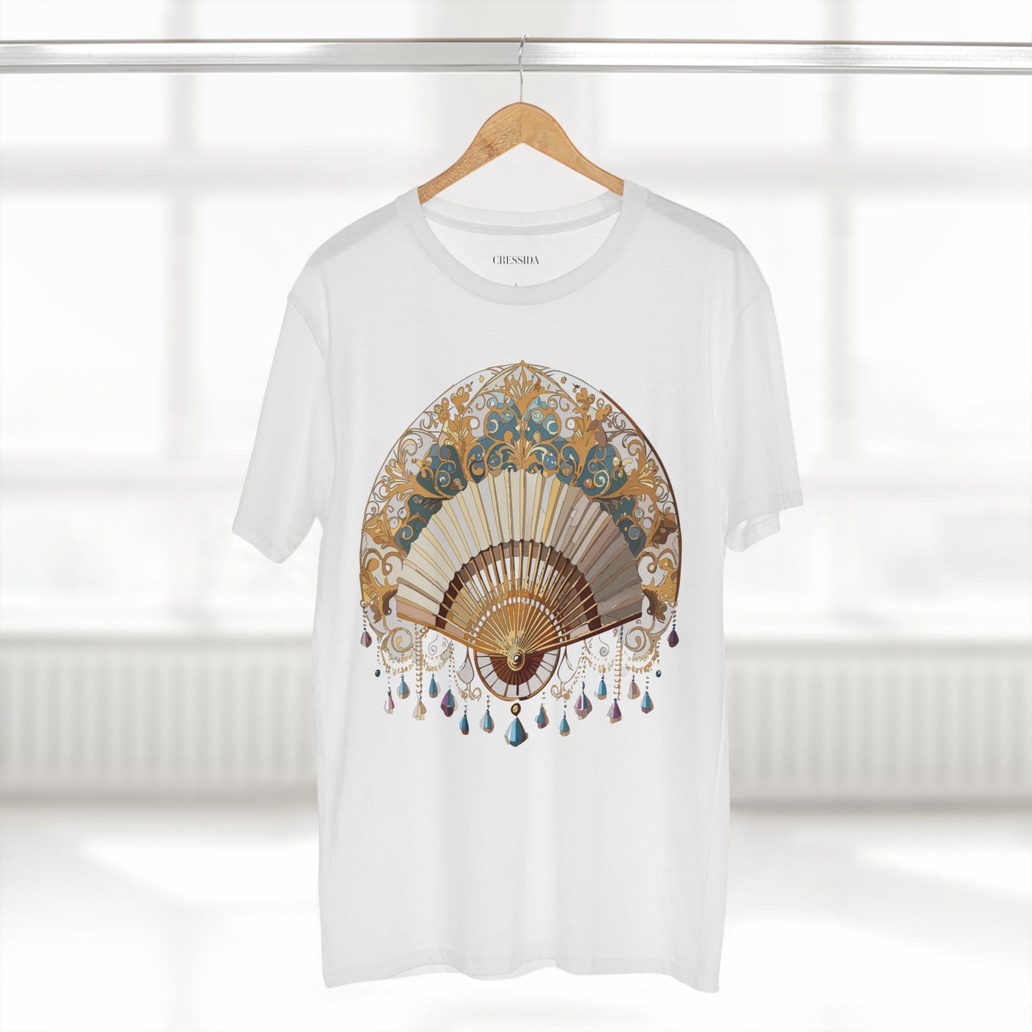 Fan shirt, Shirt with Fan, Tee Shirt with Antique Fan