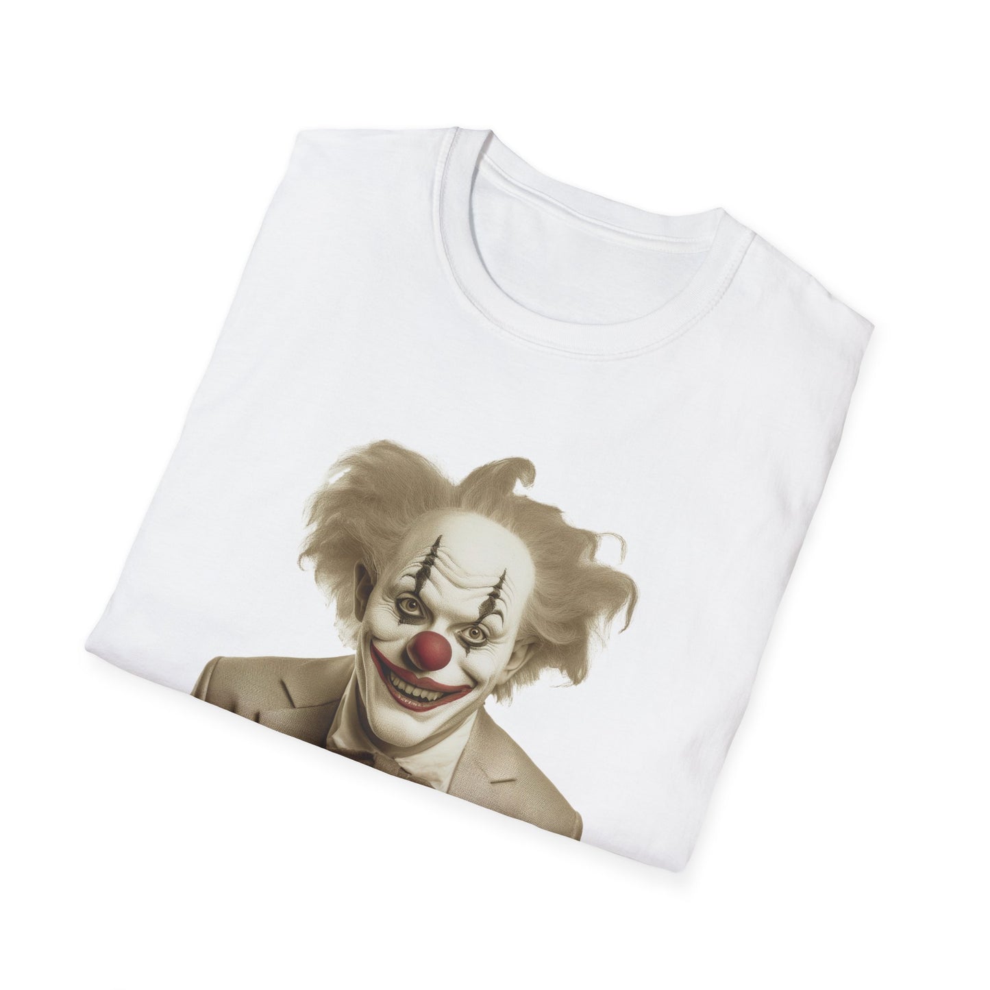 Clown Shirt, T Shirt with Clown, Funny Man Shirt, Tee Shirt with Funny Man, Circus Shirt, Shirt with Circus, Scary Man Shirt, Shirt with Scary Man