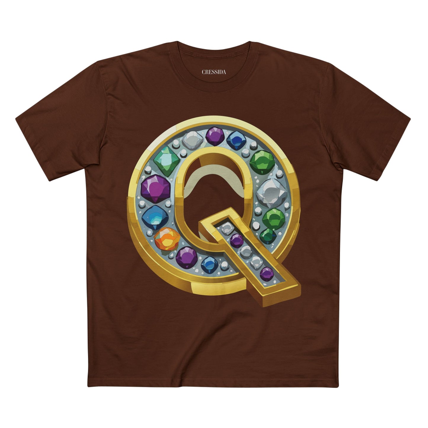 Letter Shirt, Shirt with Letters, Tee Shirt with Gold Letters
