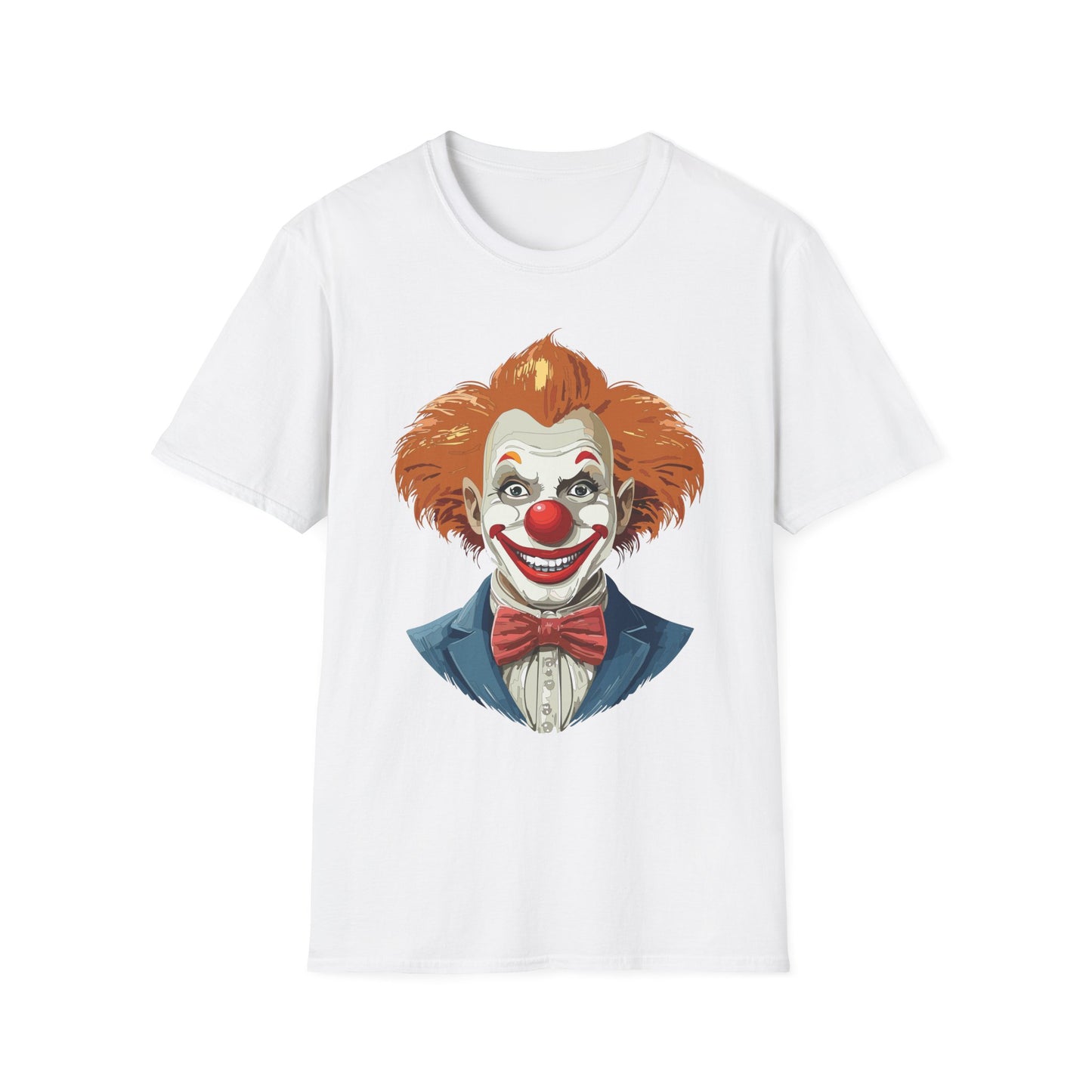 Clown Shirt, T Shirt with Clown, Funny Man Shirt, Tee Shirt with Funny Man, Circus Shirt, Shirt with Circus, Scary Man Shirt, Shirt with Scary Man