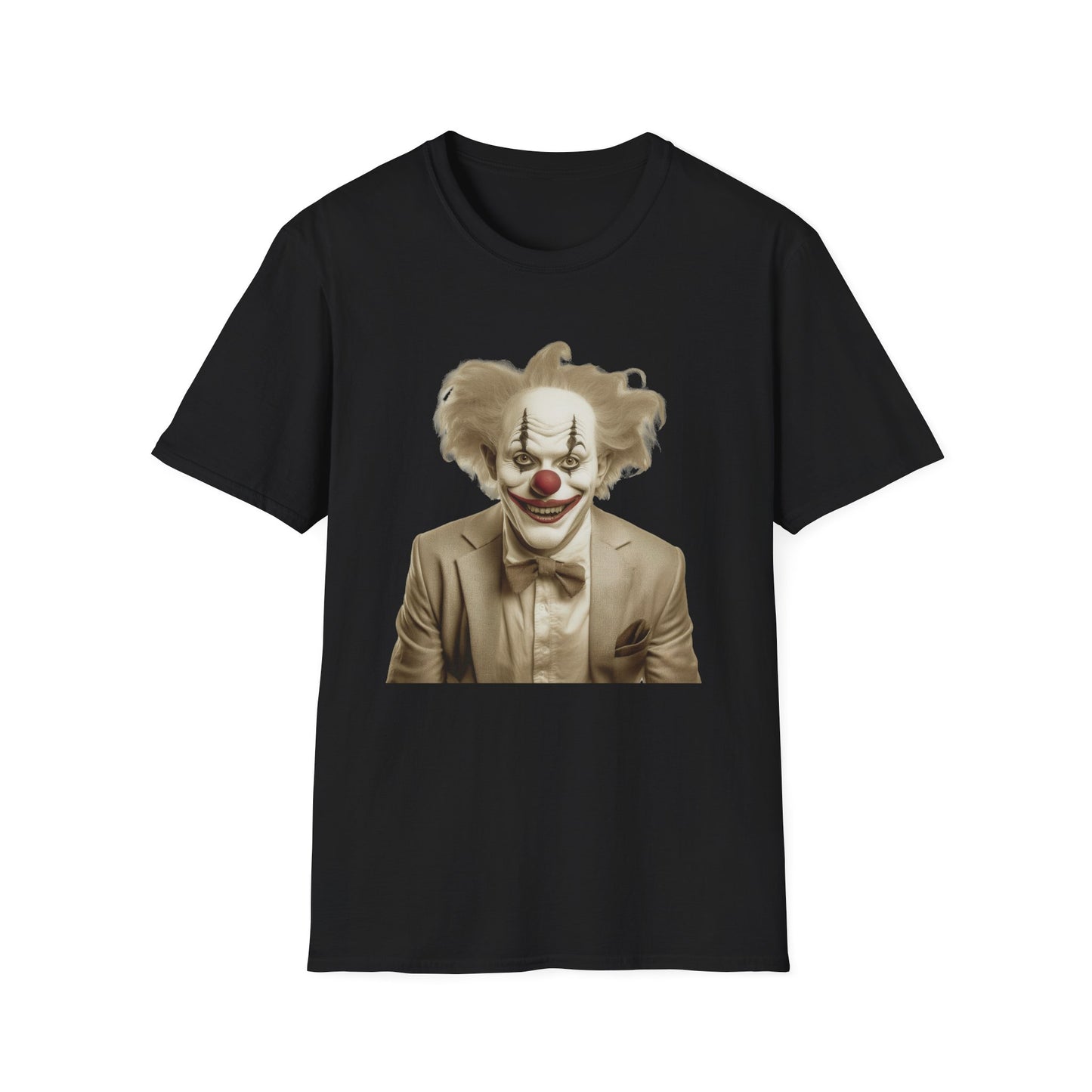 Clown Shirt, T Shirt with Clown, Funny Man Shirt, Tee Shirt with Funny Man, Circus Shirt, Shirt with Circus, Scary Man Shirt, Shirt with Scary Man