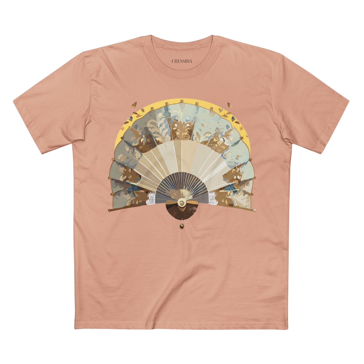 Fan shirt, Shirt with Fan, Tee Shirt with Antique Fan
