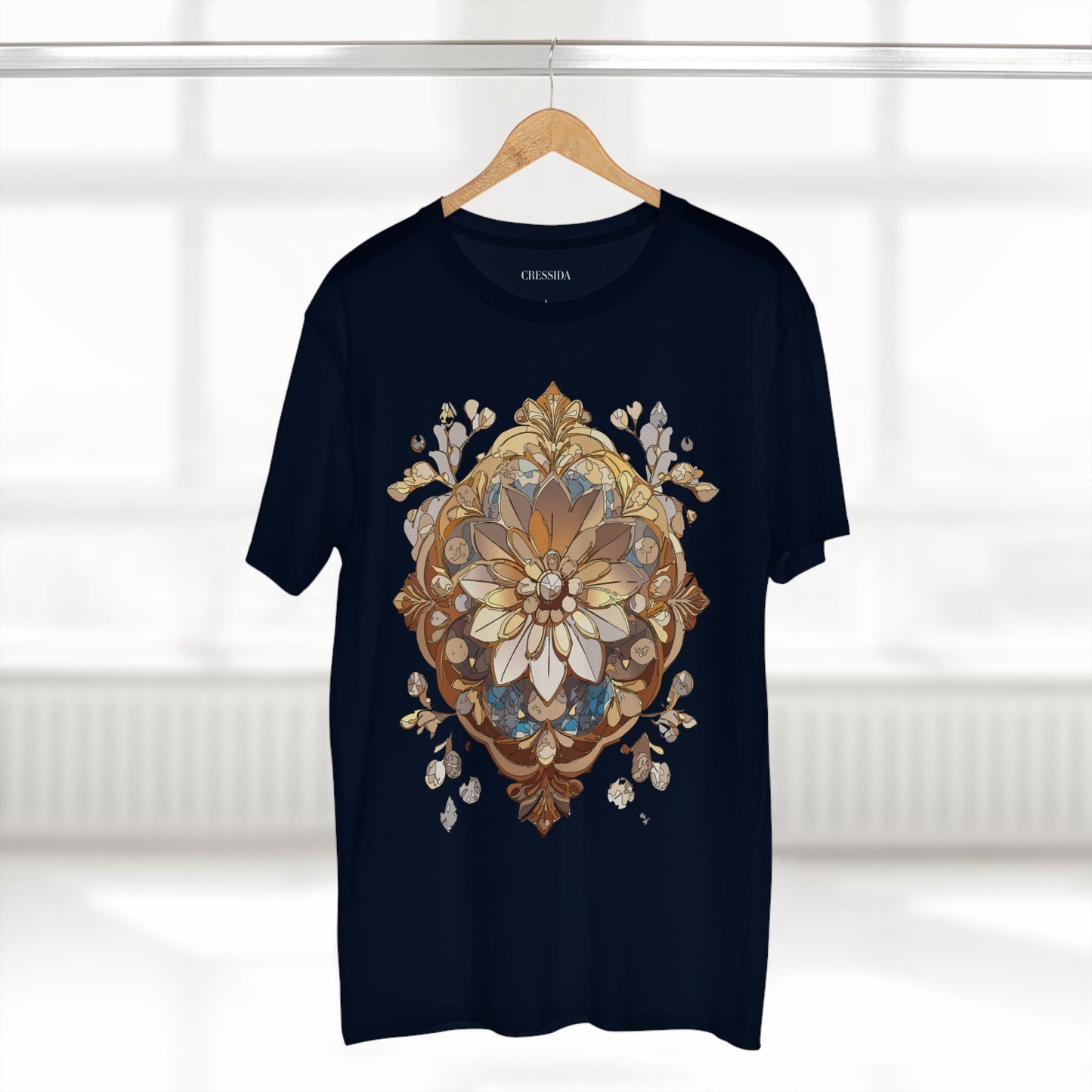 Floral Shirt, Shirt with Flower, Tee Shirt with Antique Flower