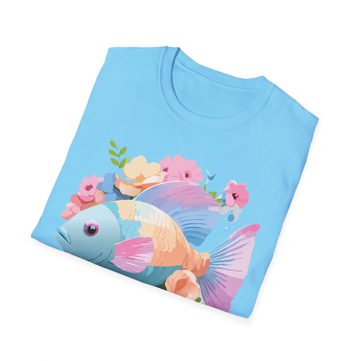 Fish Art Design Shirt, T Shirt with Fish, Graphic Shirt, Tee Shirt with Graphic Design, Shirt with Fish Graphic Art