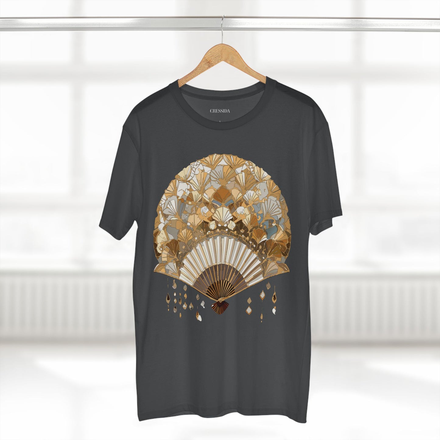 Fan shirt, Shirt with Fan, Tee Shirt with Antique Fan